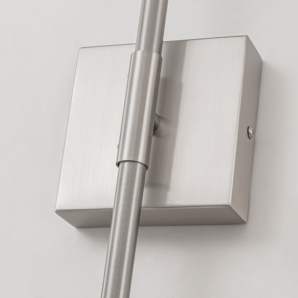 1-Light Black/ Gold/ Nickel Modern Long Linear Strip Wall Sconce Dimmable LED Bathroom Vanity Light