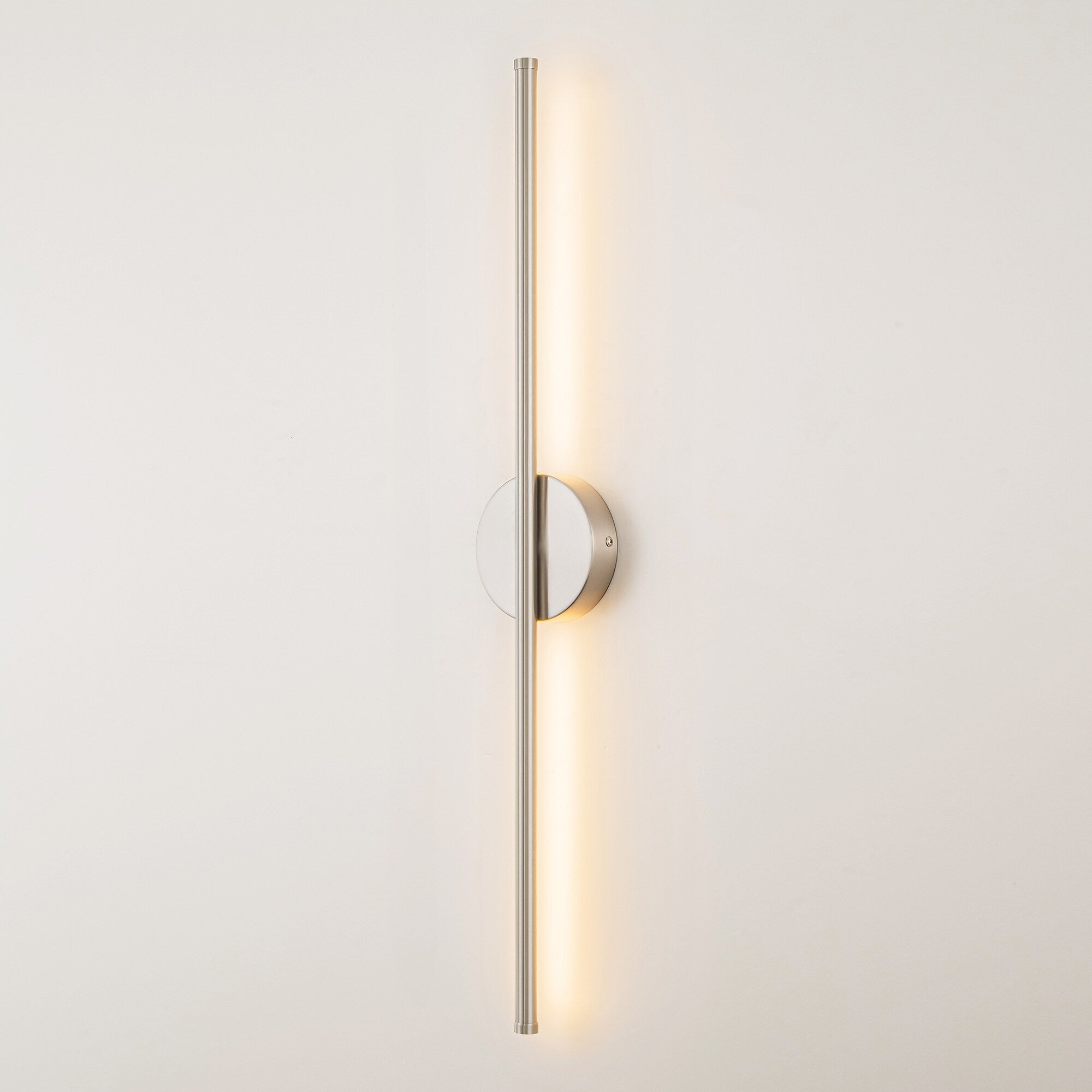 1-Light Black/ Gold/ Nickel Modern Long Linear Strip Wall Sconce Dimmable LED Bathroom Vanity Light