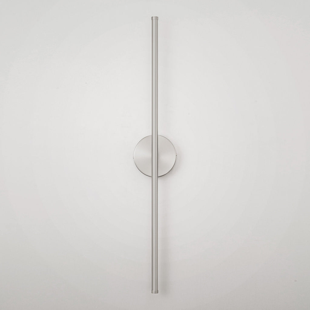 1-Light Black/ Gold/ Nickel Modern Long Linear Strip Wall Sconce Dimmable LED Bathroom Vanity Light