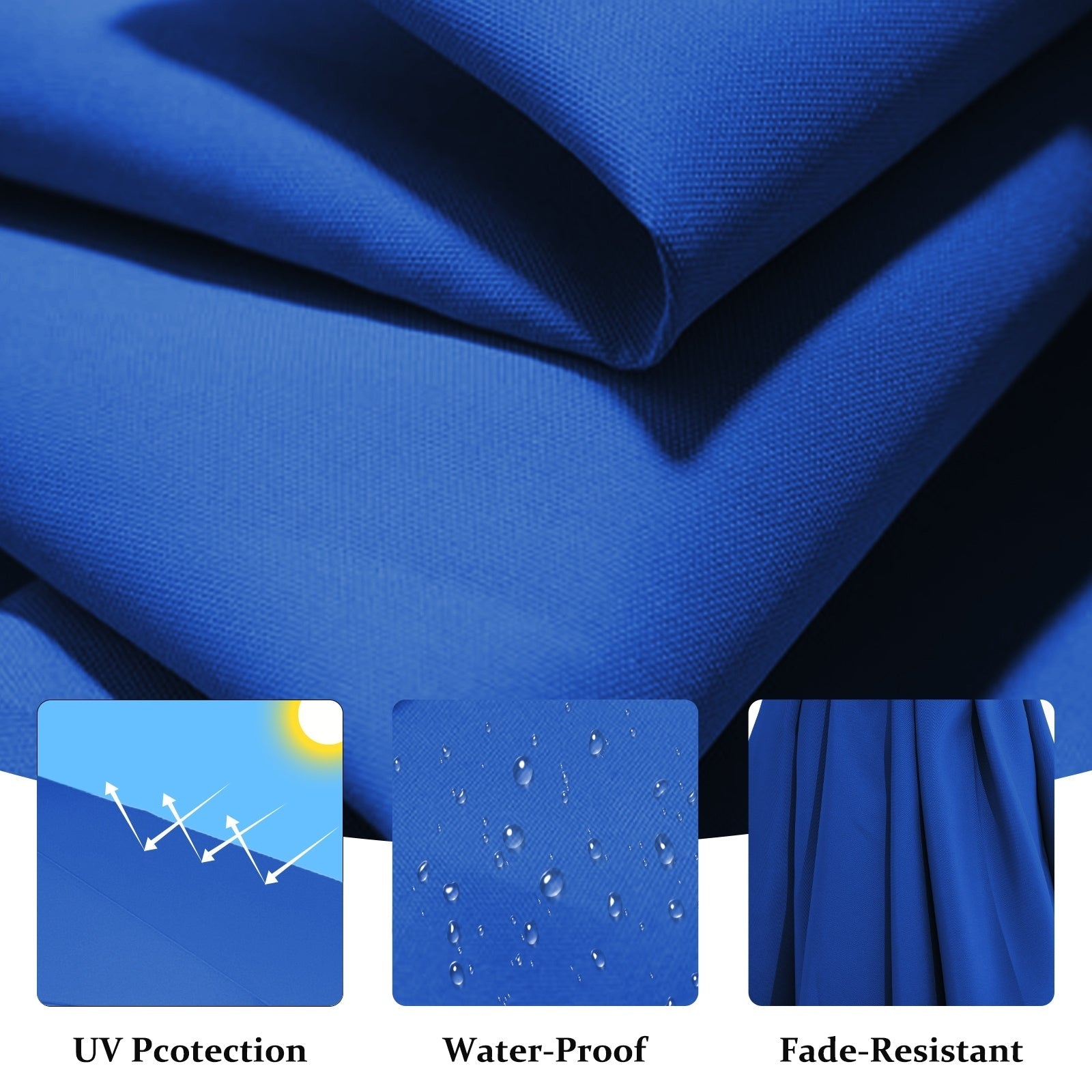 10ft Steel Crank Lift Hanging Offset Cantilever Umbrella