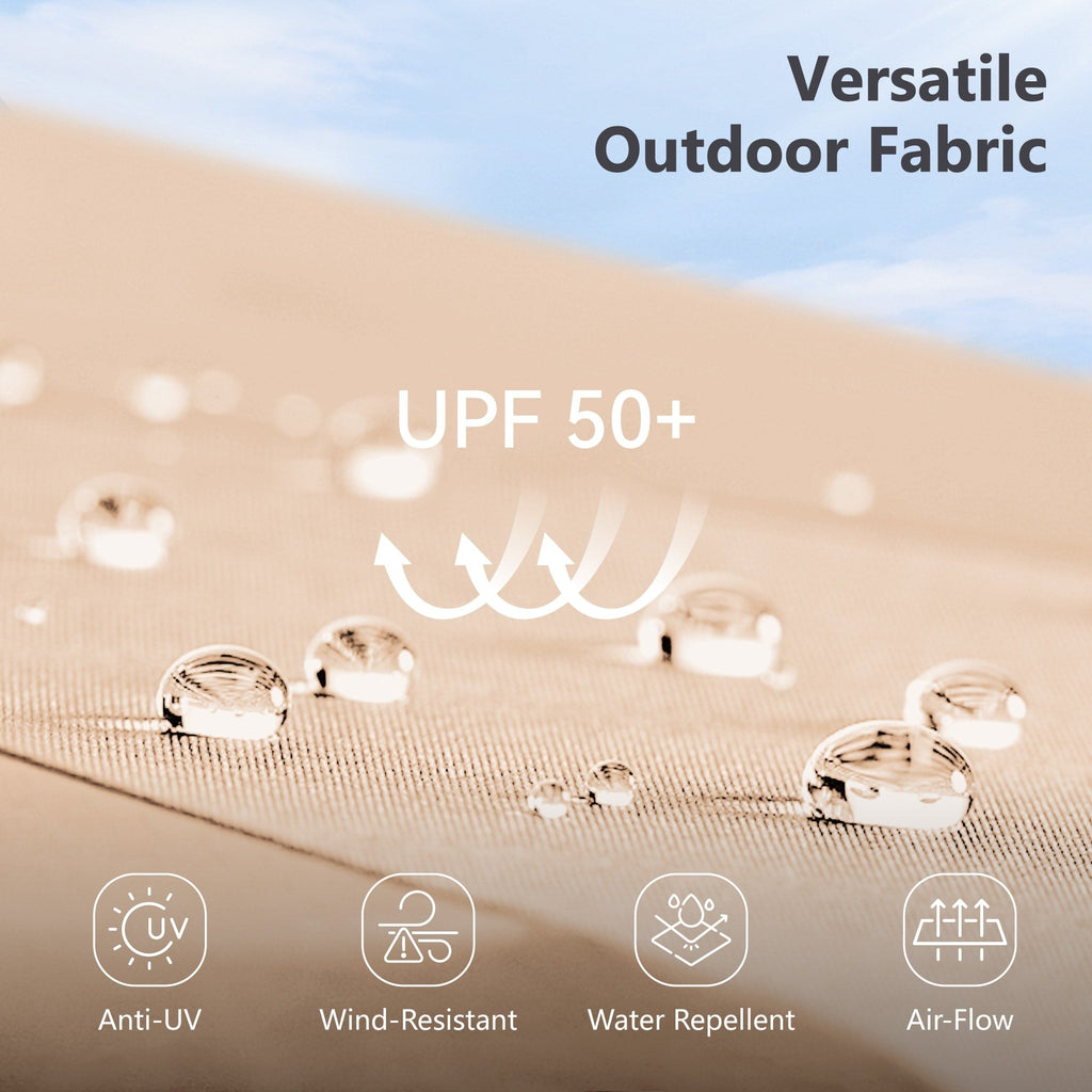 Parasol double extra large de 15 pieds pour patio double face de MAISON ARTS avec base incluse