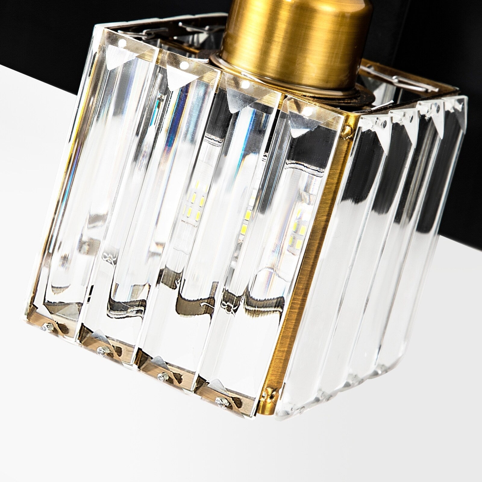 2/3/4/5 Light Bathroom Vanity Light Wall Sconce with Crystal Shade