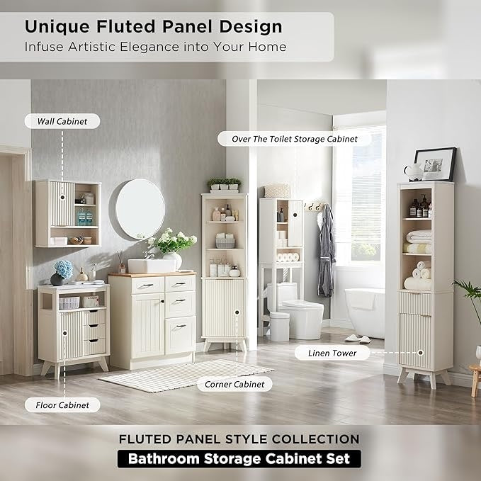 Modern Bathroom Wall Cabinet, Medicine Cabinet, Wall Storage Organizer