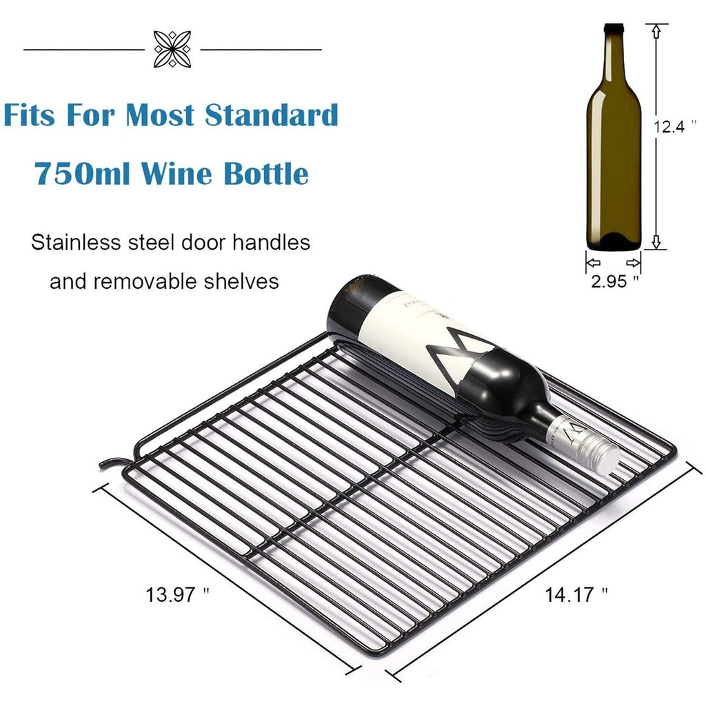 Mini réfrigérateur à vin/armoire pour 26 bouteilles - 44,5 x 49,5 x 79,1 cm