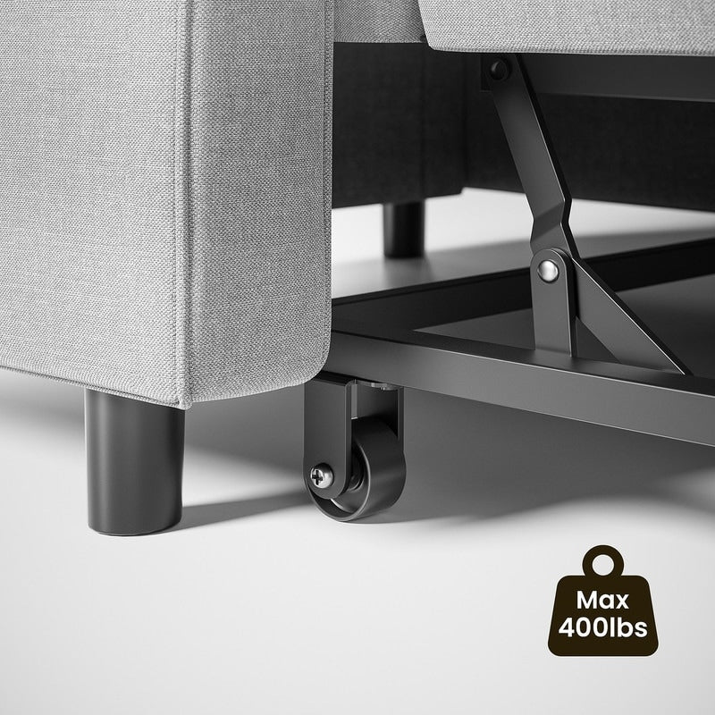 Canapé-lit 3 en 1 réglable, canapé-lit gigogne, convertible et pliable pour salon