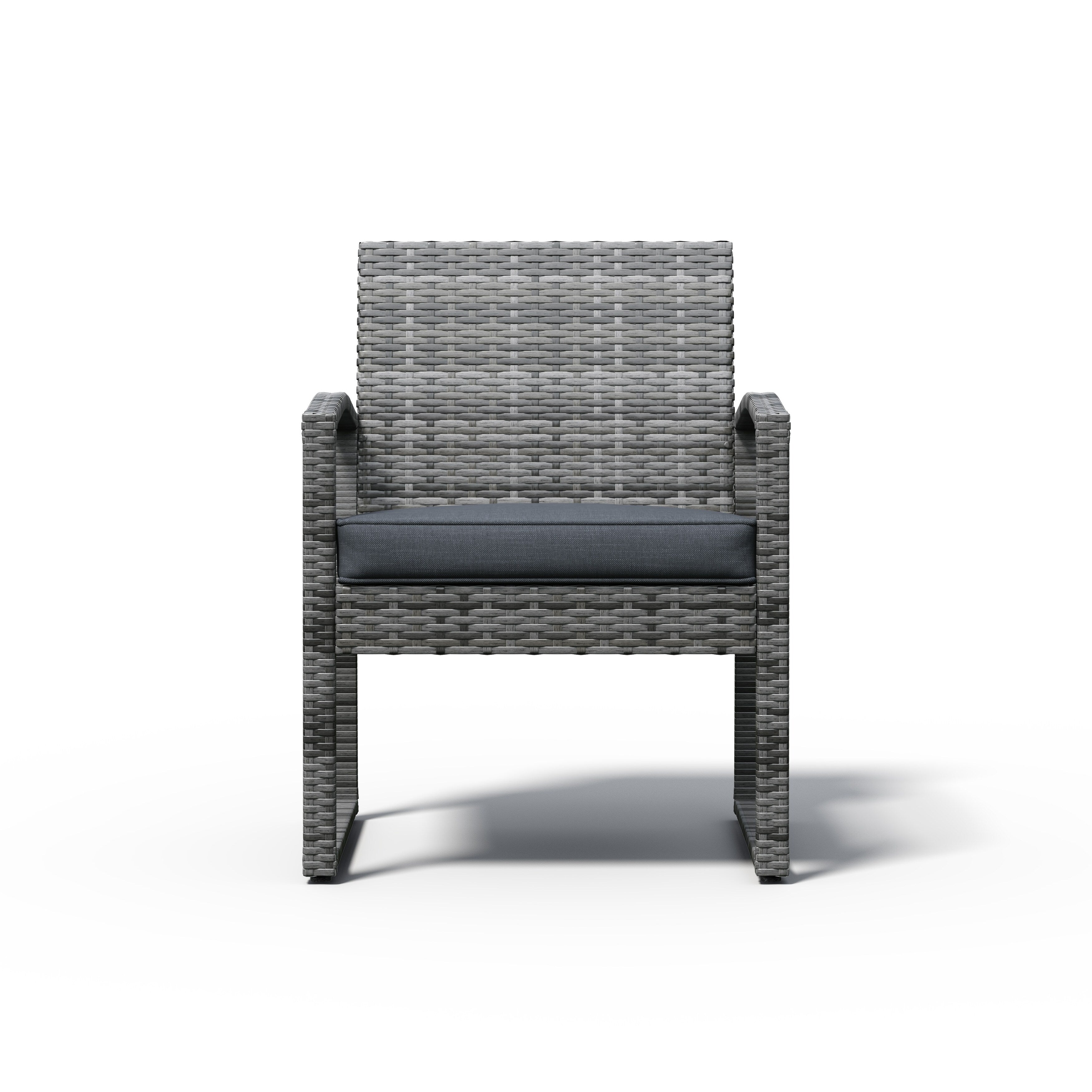 3-pc. Outdoor Cushioned Wicker Chat Set