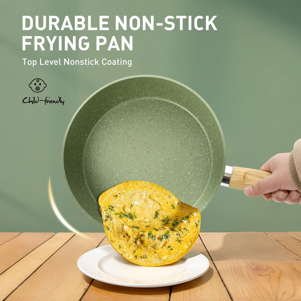 Batterie de cuisine et ustensiles de cuisson en granit de 30 pièces, ensemble de poêles de cuisson, ensemble de casseroles et poêles antiadhésives