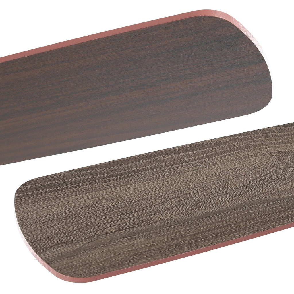 Ventilateur de plafond à LED intégré 48 et 52 pouces avec lumière et télécommande, moteur CC réversible