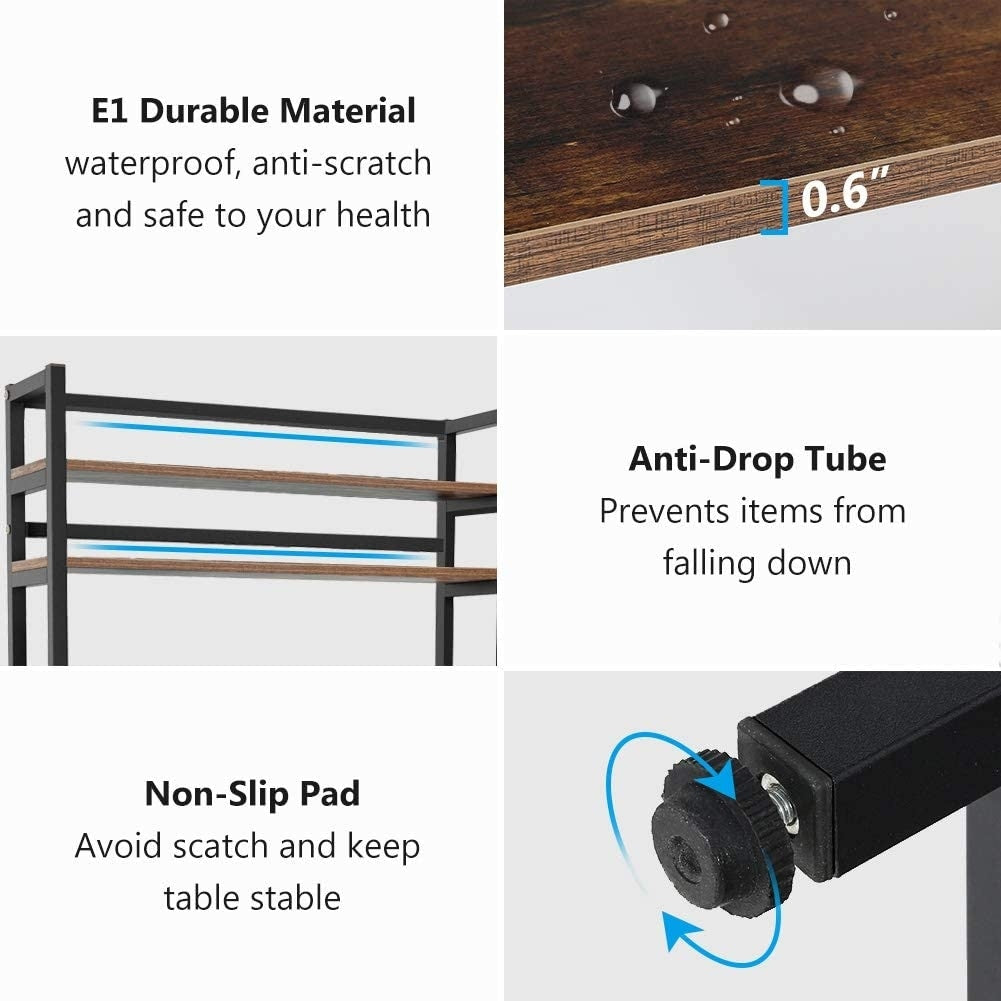 Étagère de rangement utilitaire à 5 niveaux pour four à micro-ondes, chariot industriel pour micro-ondes avec clapier