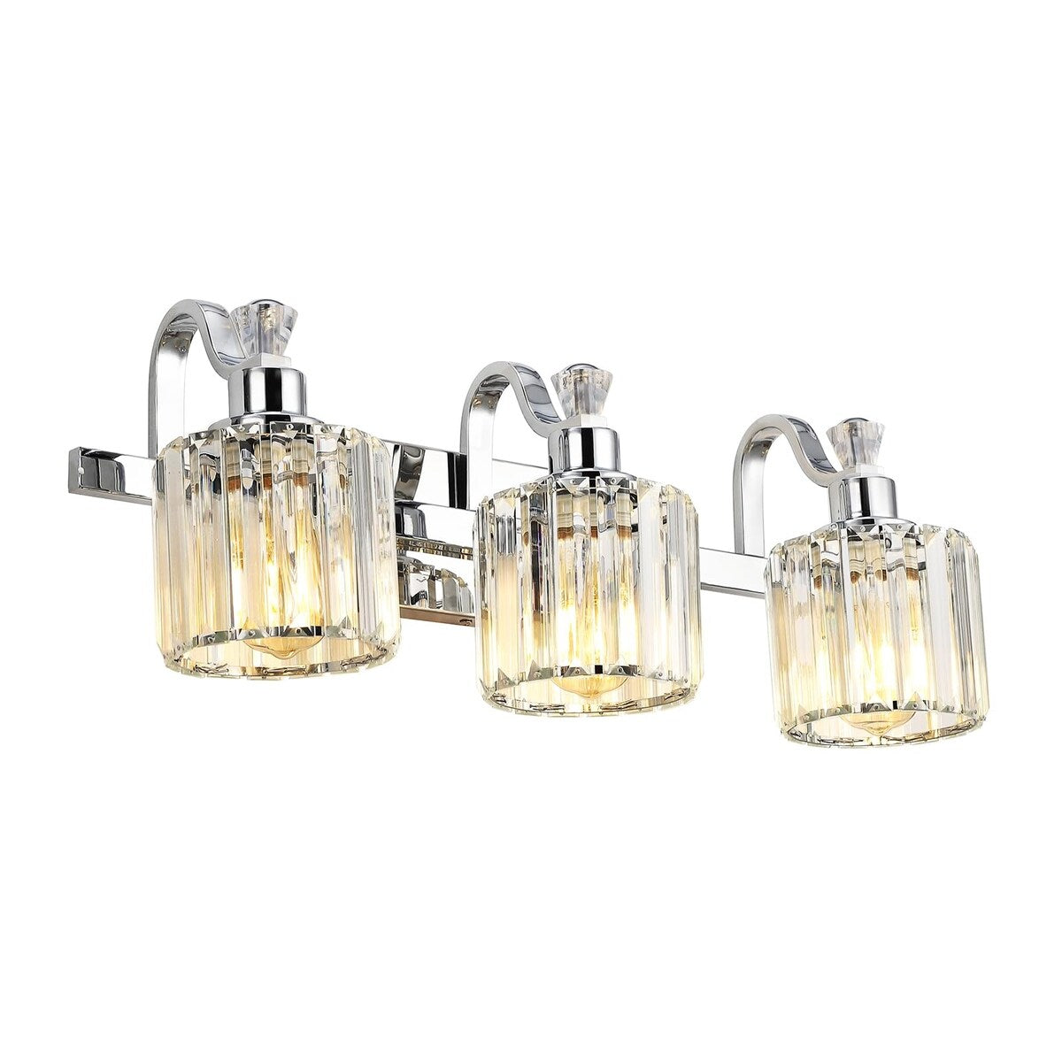 5-light Modern Crystal Bathroom Vanity Lighting Fixtures