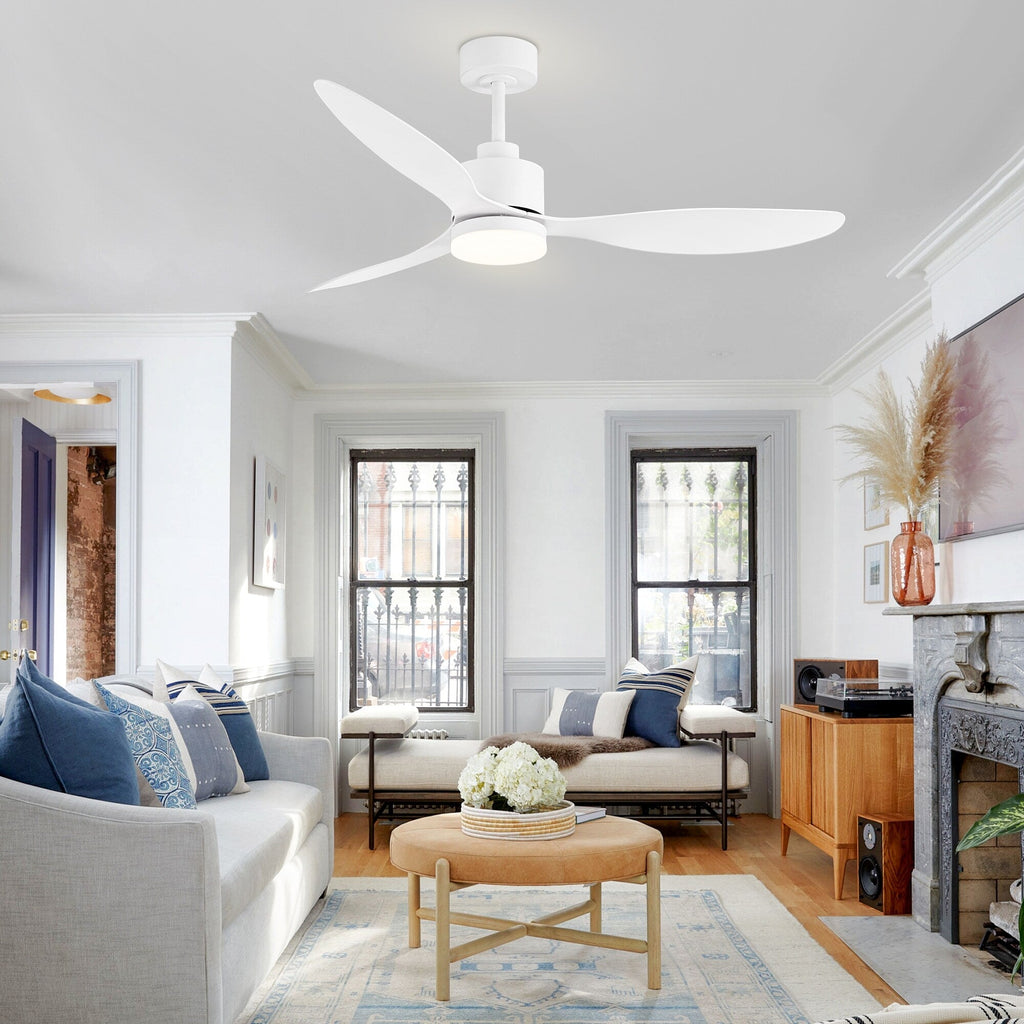 Ventilateur de plafond à DEL de 52 pouces avec télécommande (3 pales)