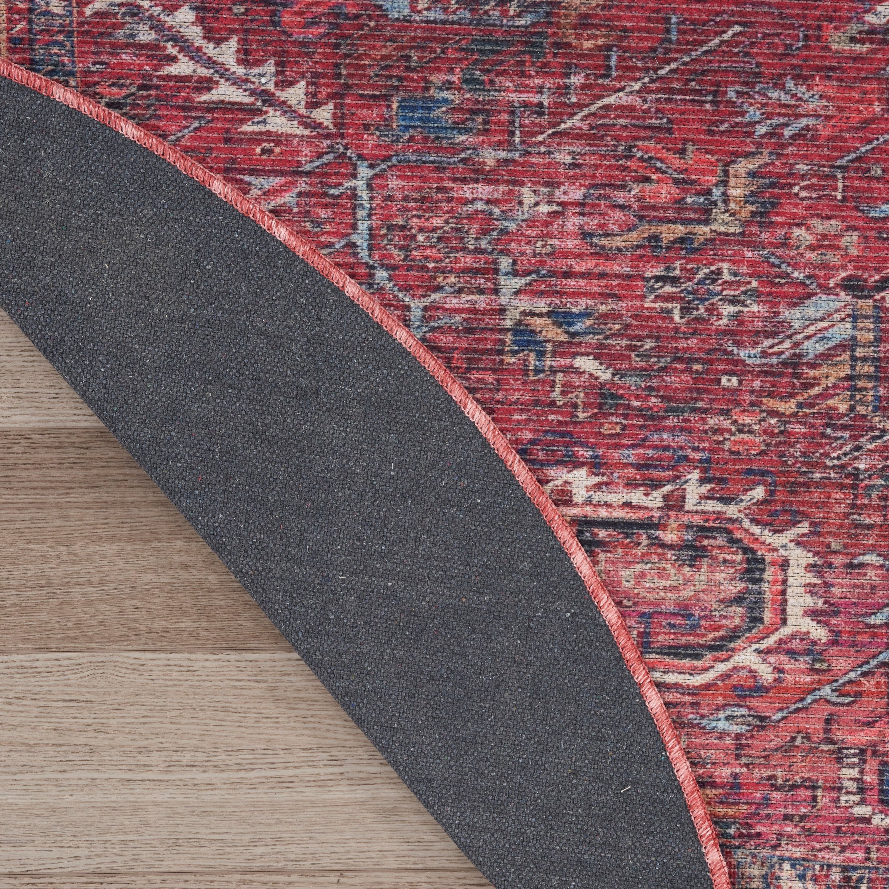 Tapis New Concept Lavables Vintage Persan Floral Lavable en machine