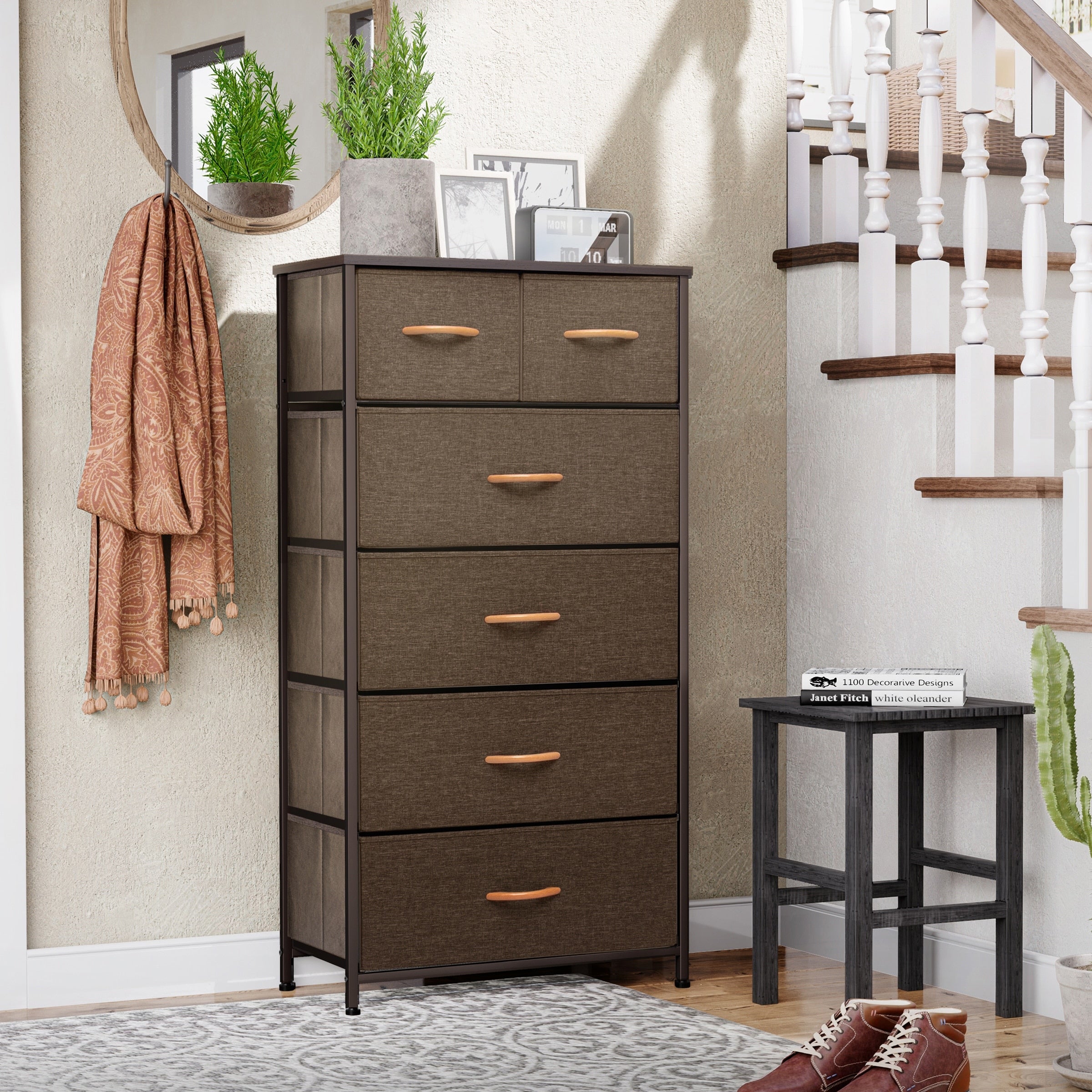 6-drawer Chest Vertical Dresser Storage Tower by Crestlive Products