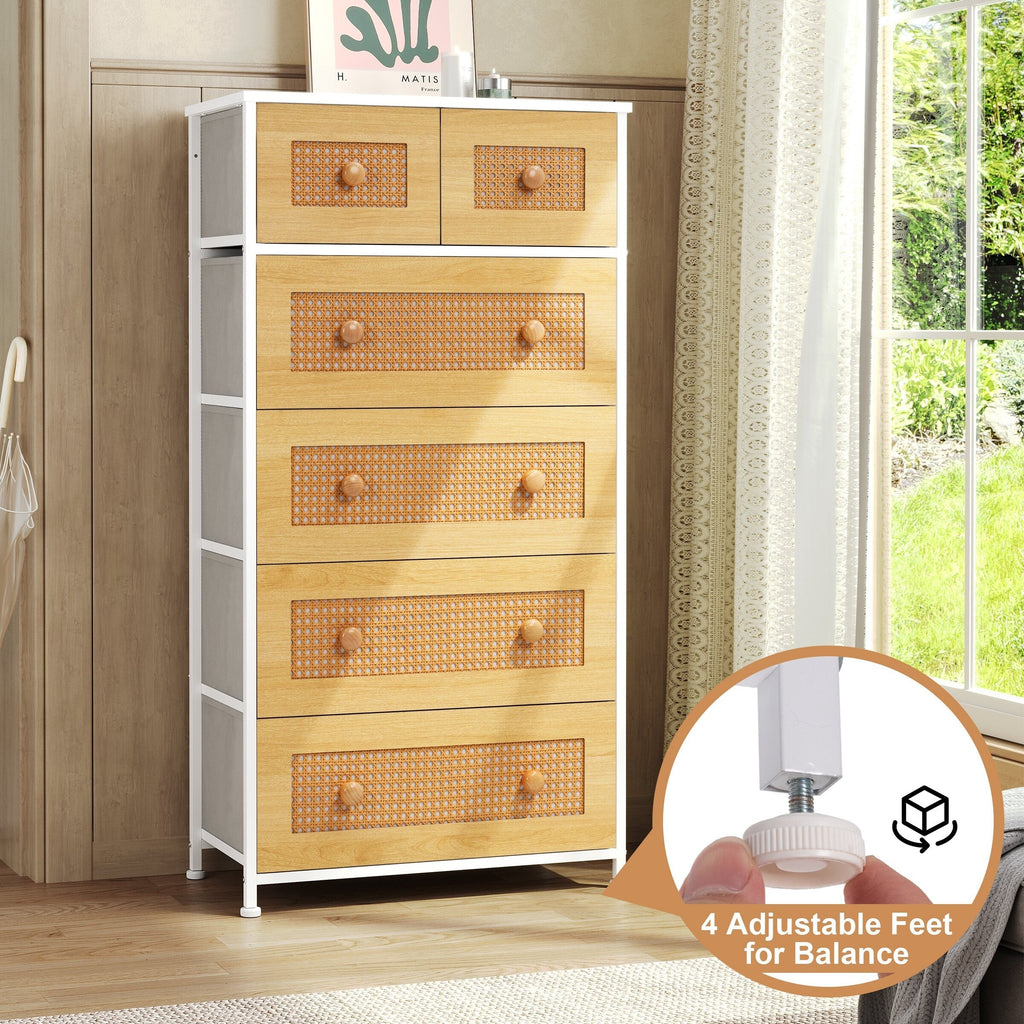 6-drawer Chest Vertical Dresser Storage Tower by Crestlive Products