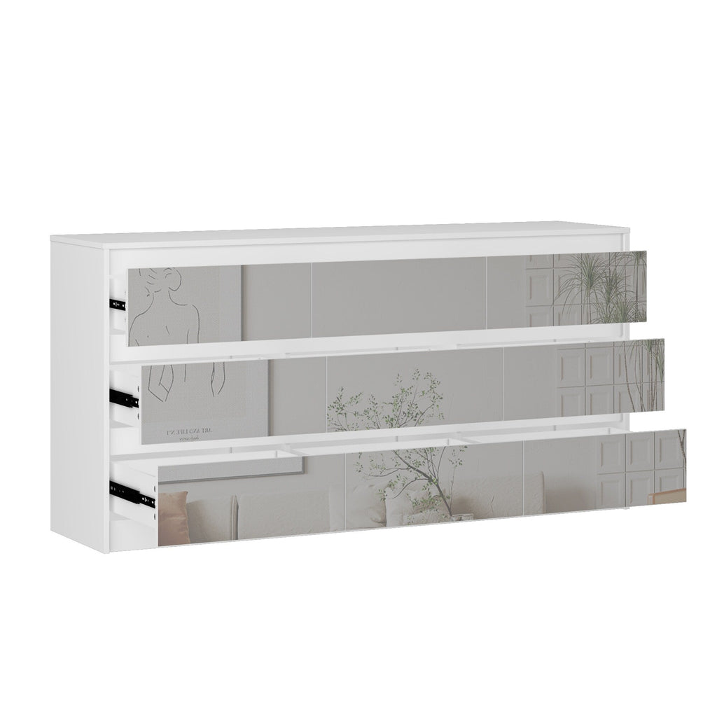 Commode d'appoint à 9 tiroirs 63W pour salon, chambre à coucher