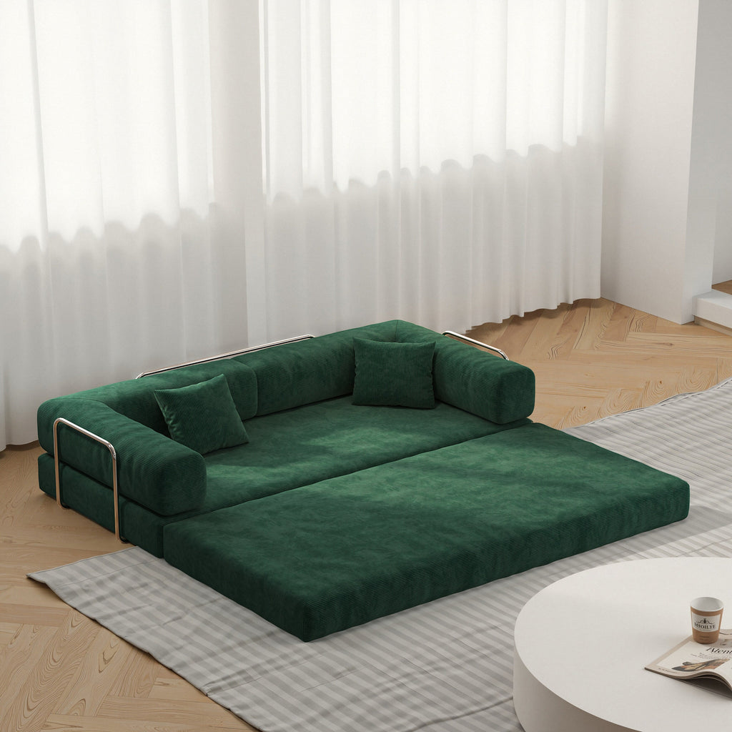 78.8inch Modular Sectional Sofa, Convertible Pudding Block Sofa, Floor Standing Sofa Bed Arm Comfort Sofa Bed
