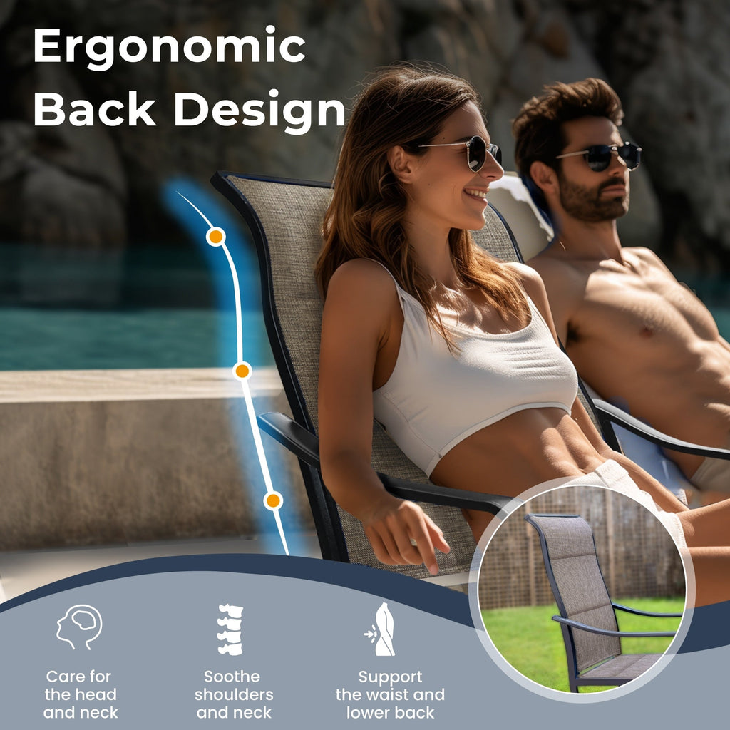 MAISON ARTS 8 PCS Patio Dining Set with 13ft Patio Umbrella