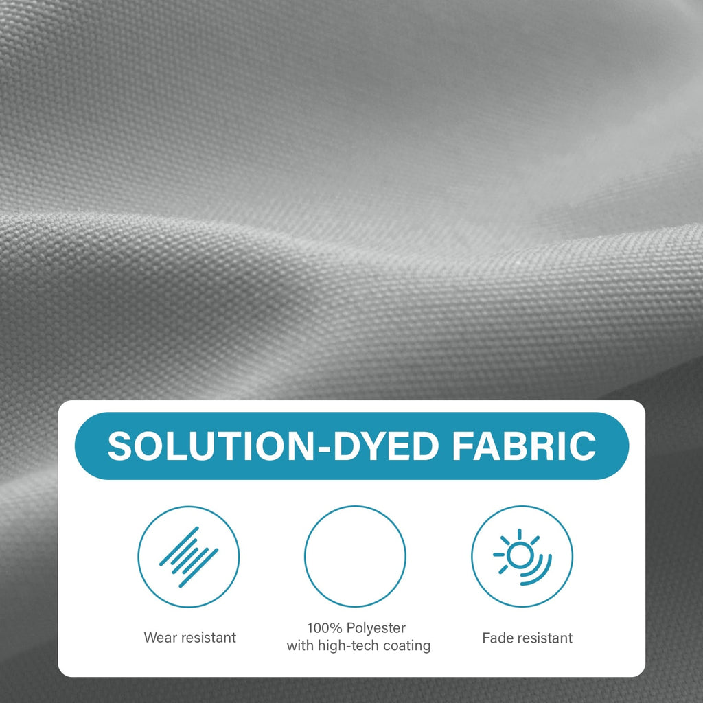 8*10ft Rectangular Patio Market Umbrella with Crank & Tilt，UV-Resistant