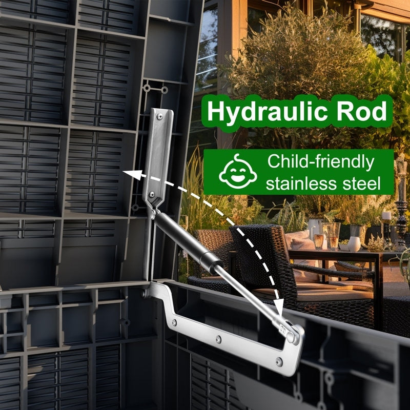 Outdoor Patio Storage Resin Lockable Deck Box