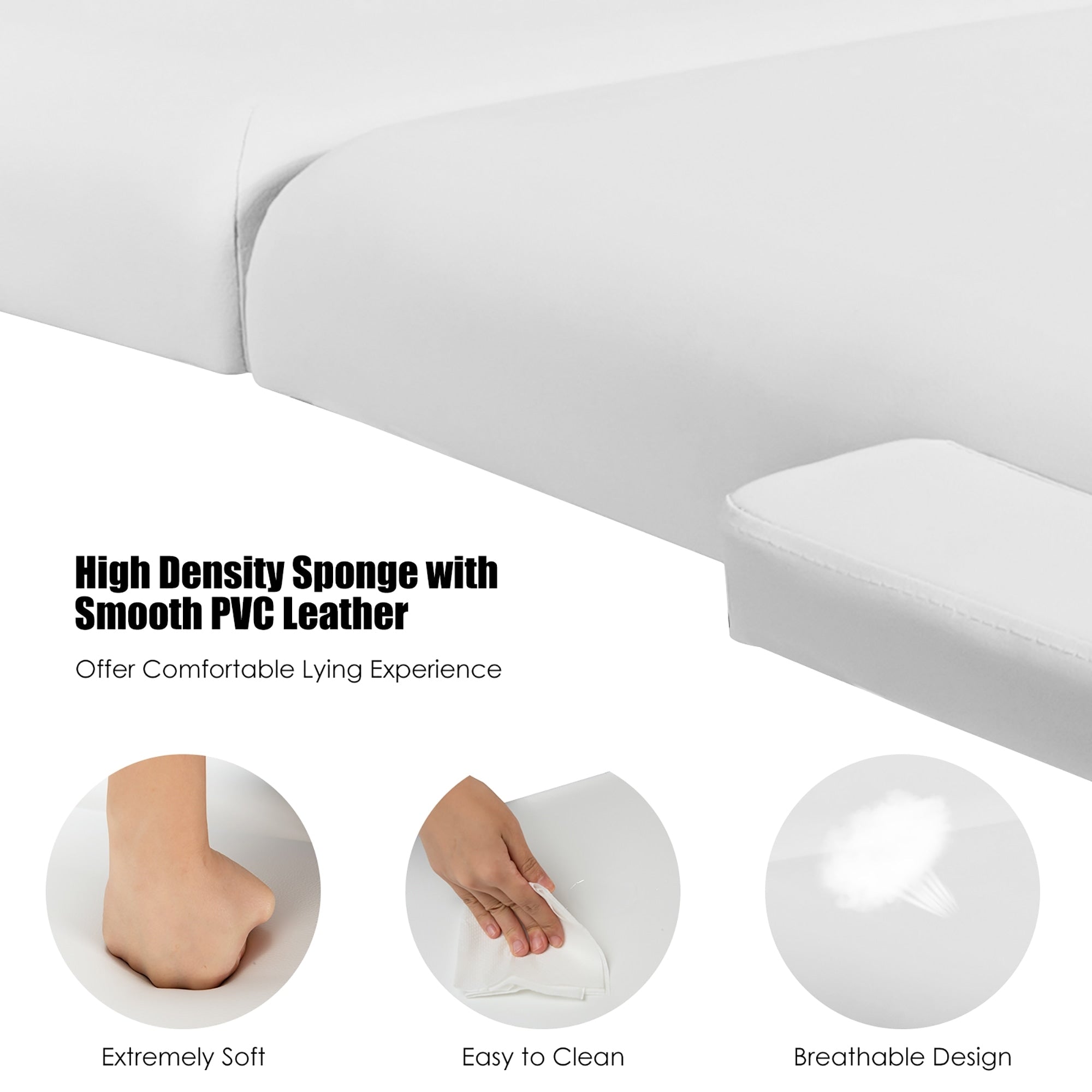 84''L Portable Massage Table Adjustable Facial Spa Bed Tattoo w/ Carry