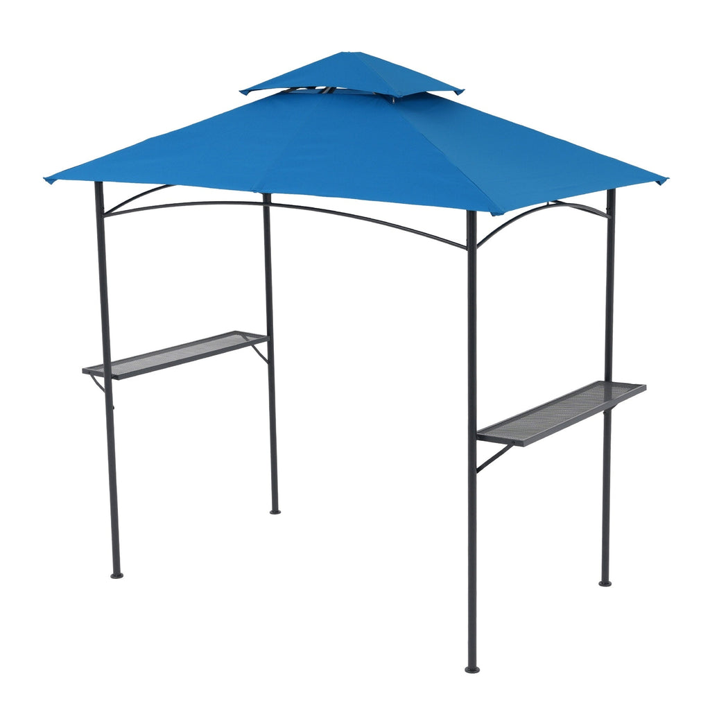 8' x 5' Outdoor Rainproof Grill Gazebo With Double Layer Vented Design