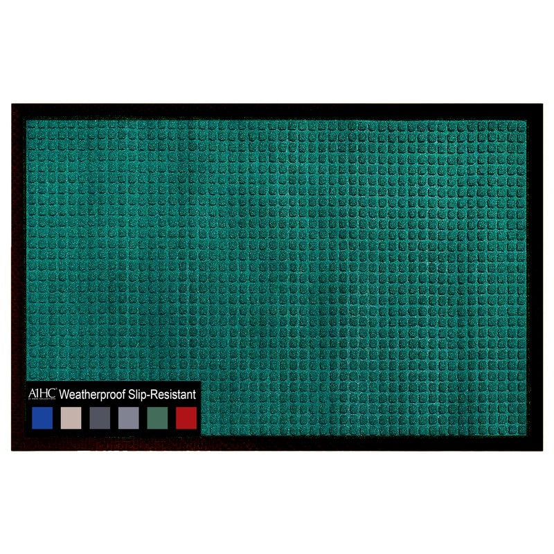 Tapis de porte A1HC neuf, durable et polyvalent, en caoutchouc polypropylène, pour usage intérieur et extérieur, toutes saisons.