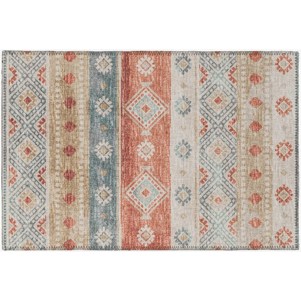 Tapis lavable Addison d'intérieur/extérieur Yuma style bohème sud-ouest