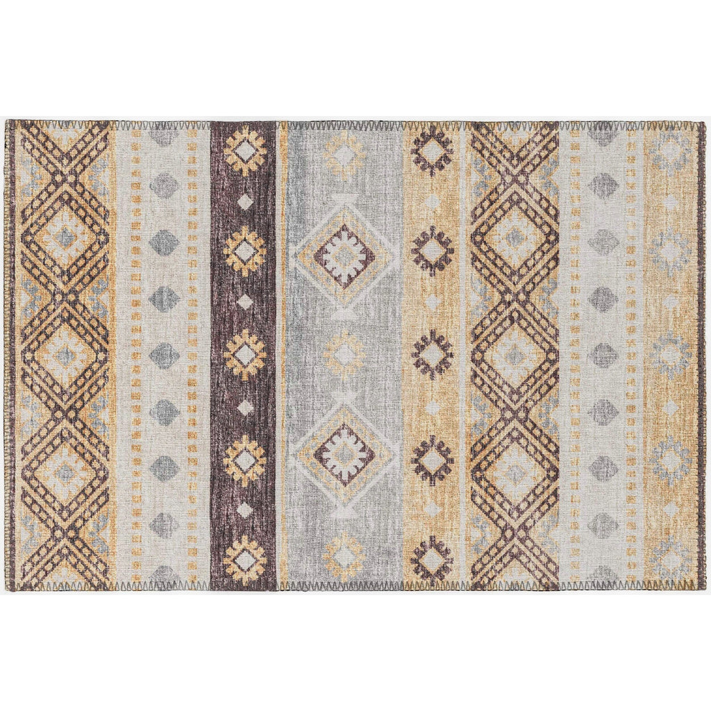 Tapis lavable Addison d'intérieur/extérieur Yuma style bohème sud-ouest