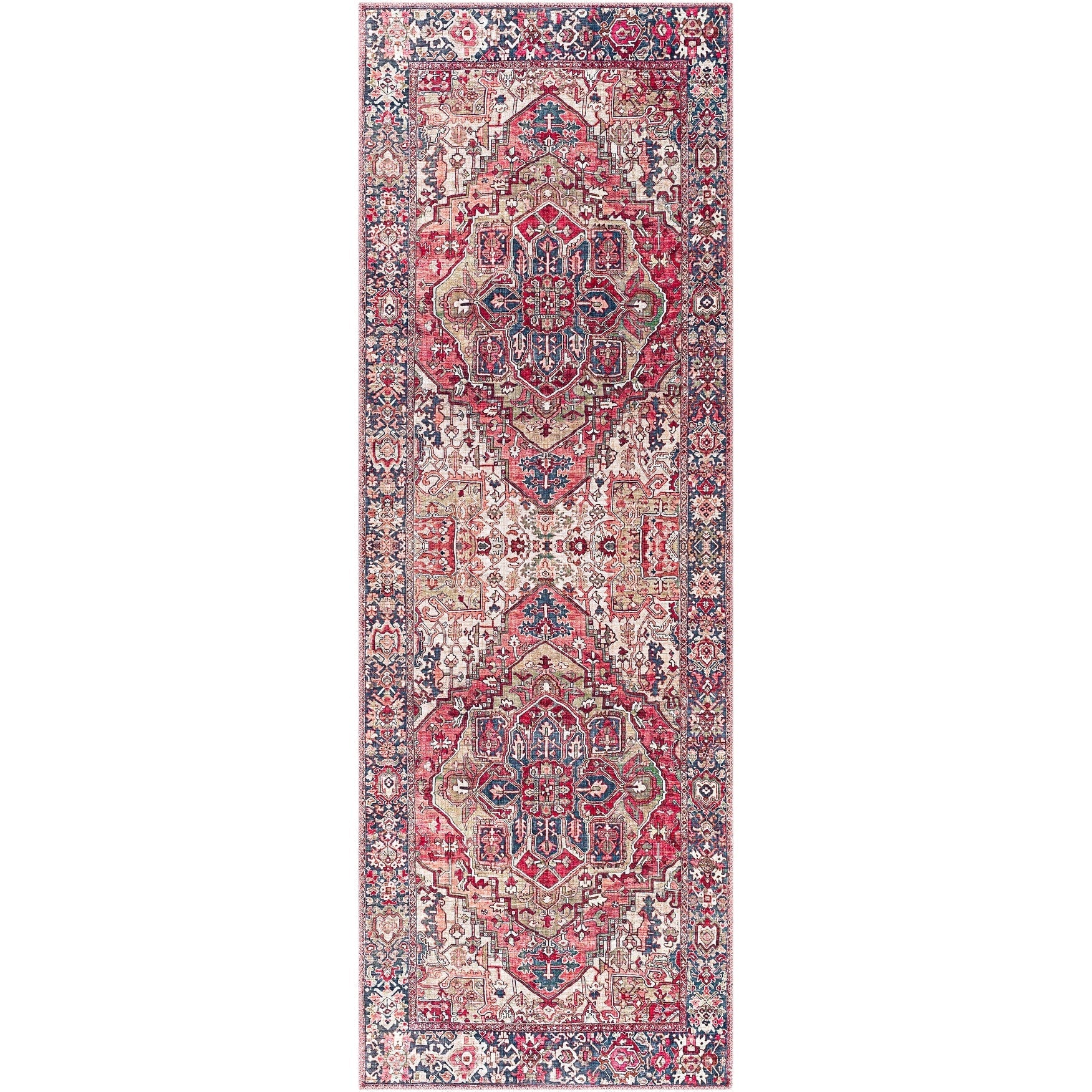 Tapis imprimé médaillon vintage Livabliss Adenia