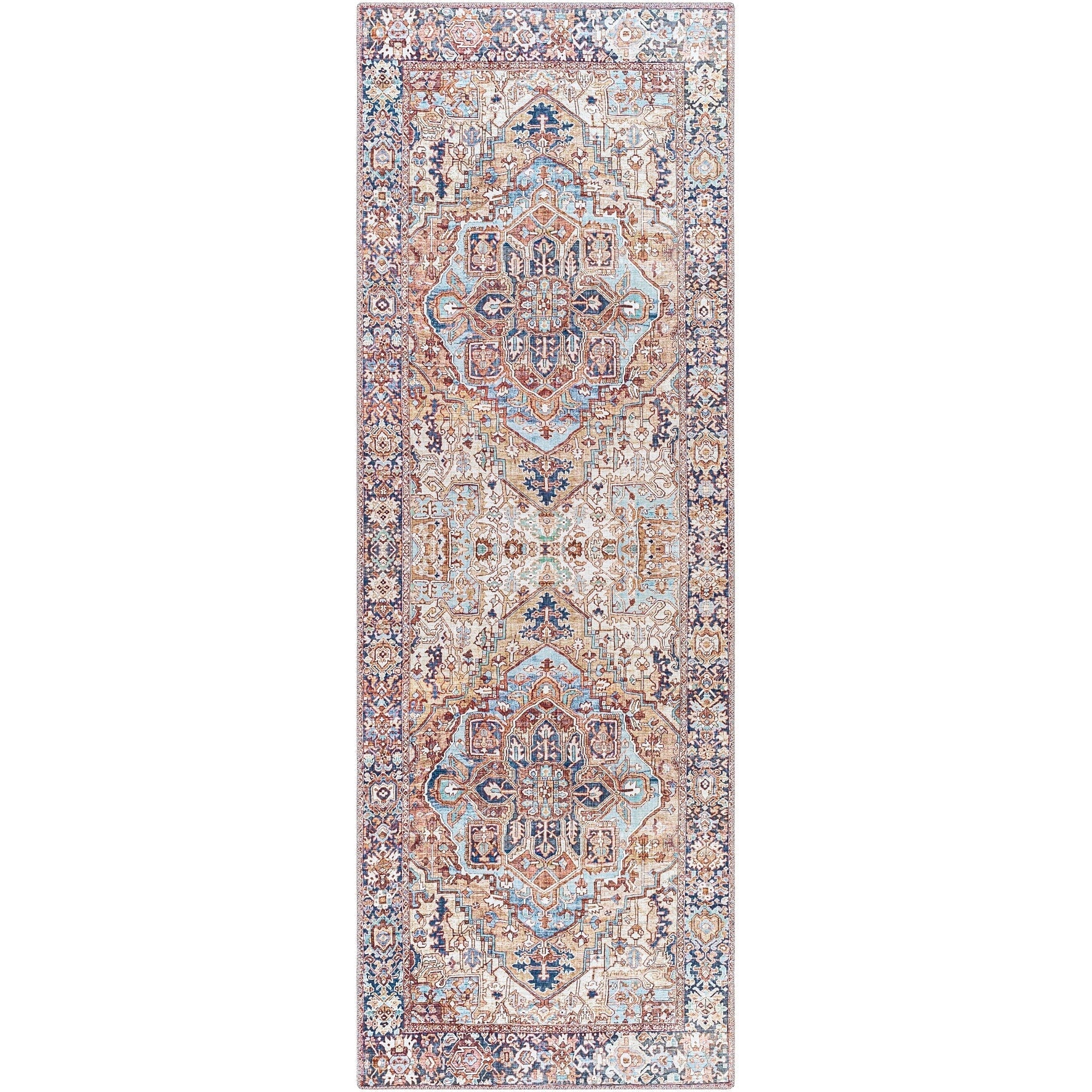 Tapis imprimé médaillon vintage Livabliss Adenia