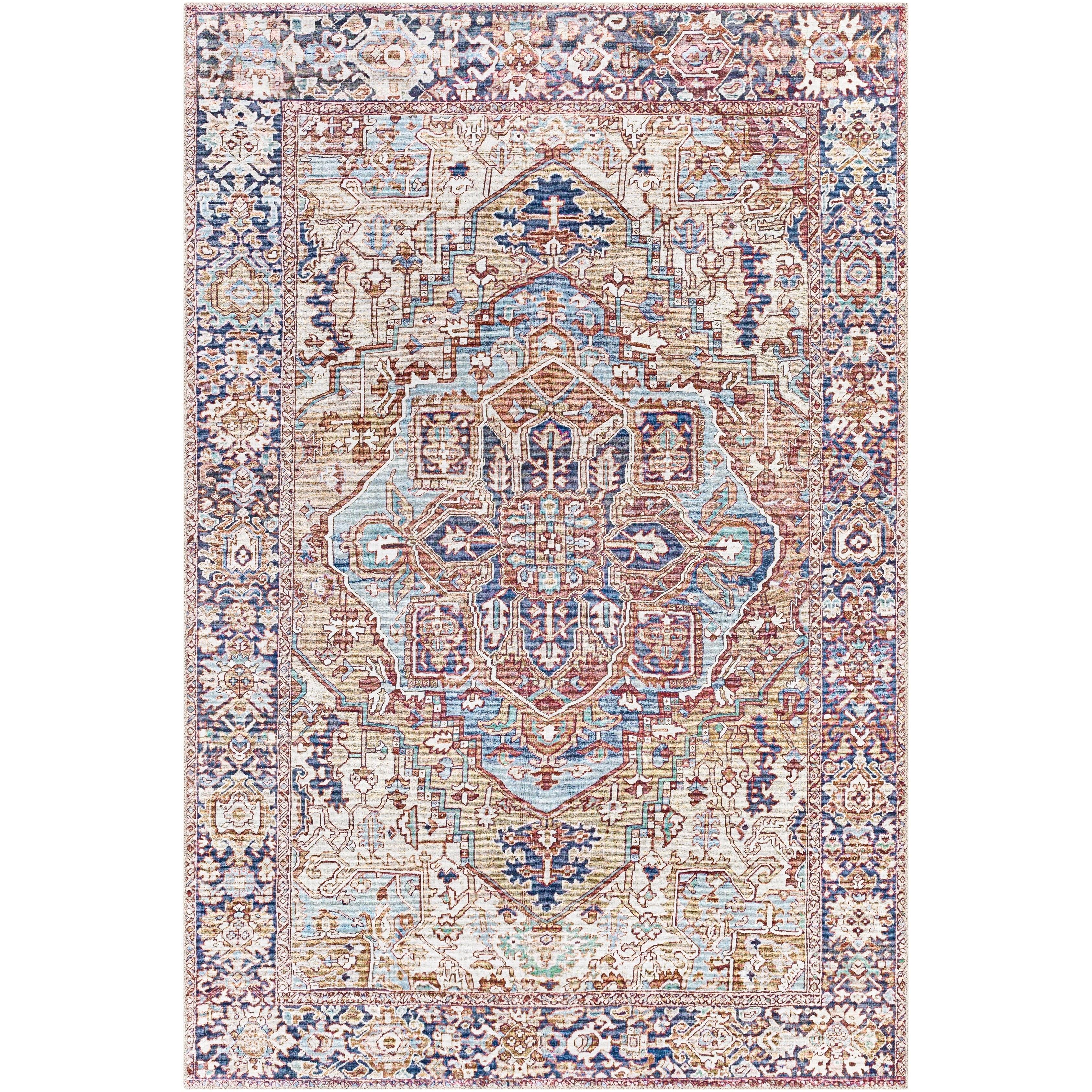 Tapis imprimé médaillon vintage Livabliss Adenia