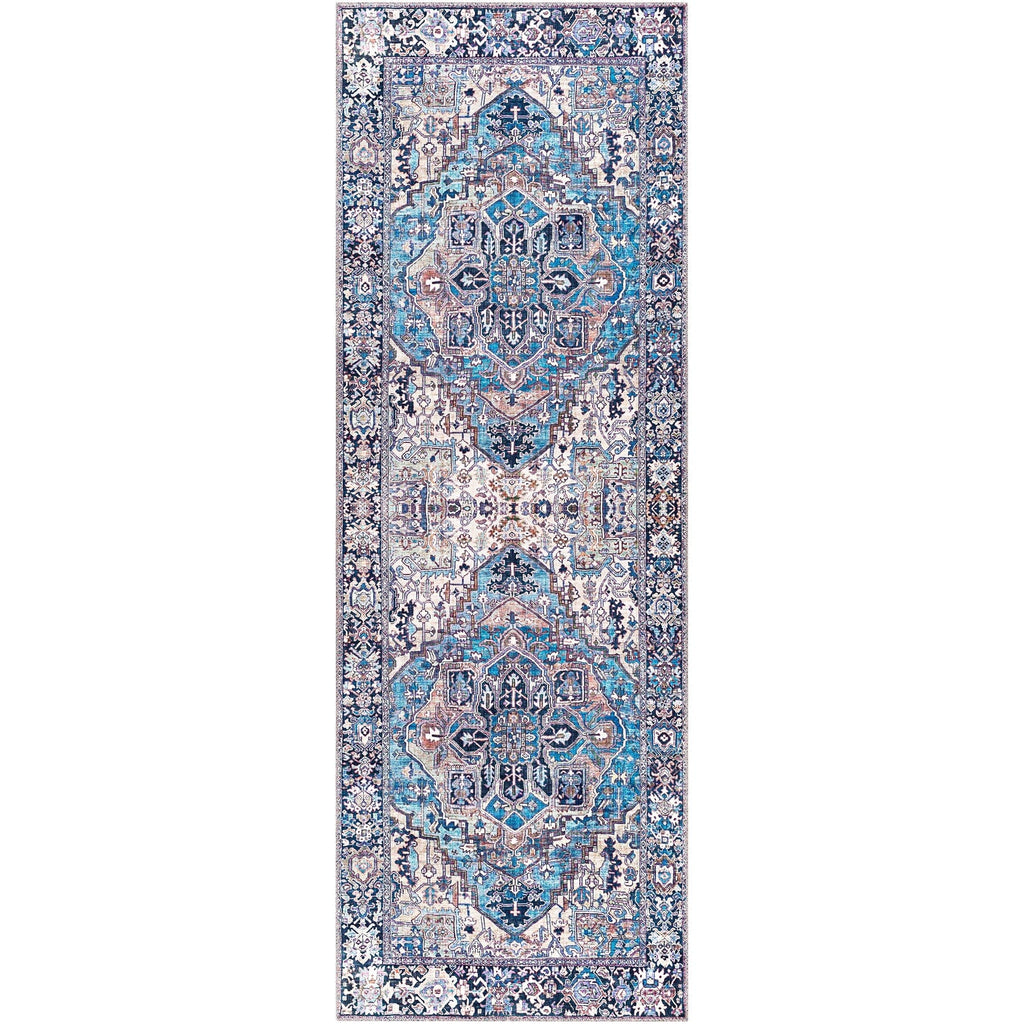 Tapis imprimé médaillon vintage Livabliss Adenia