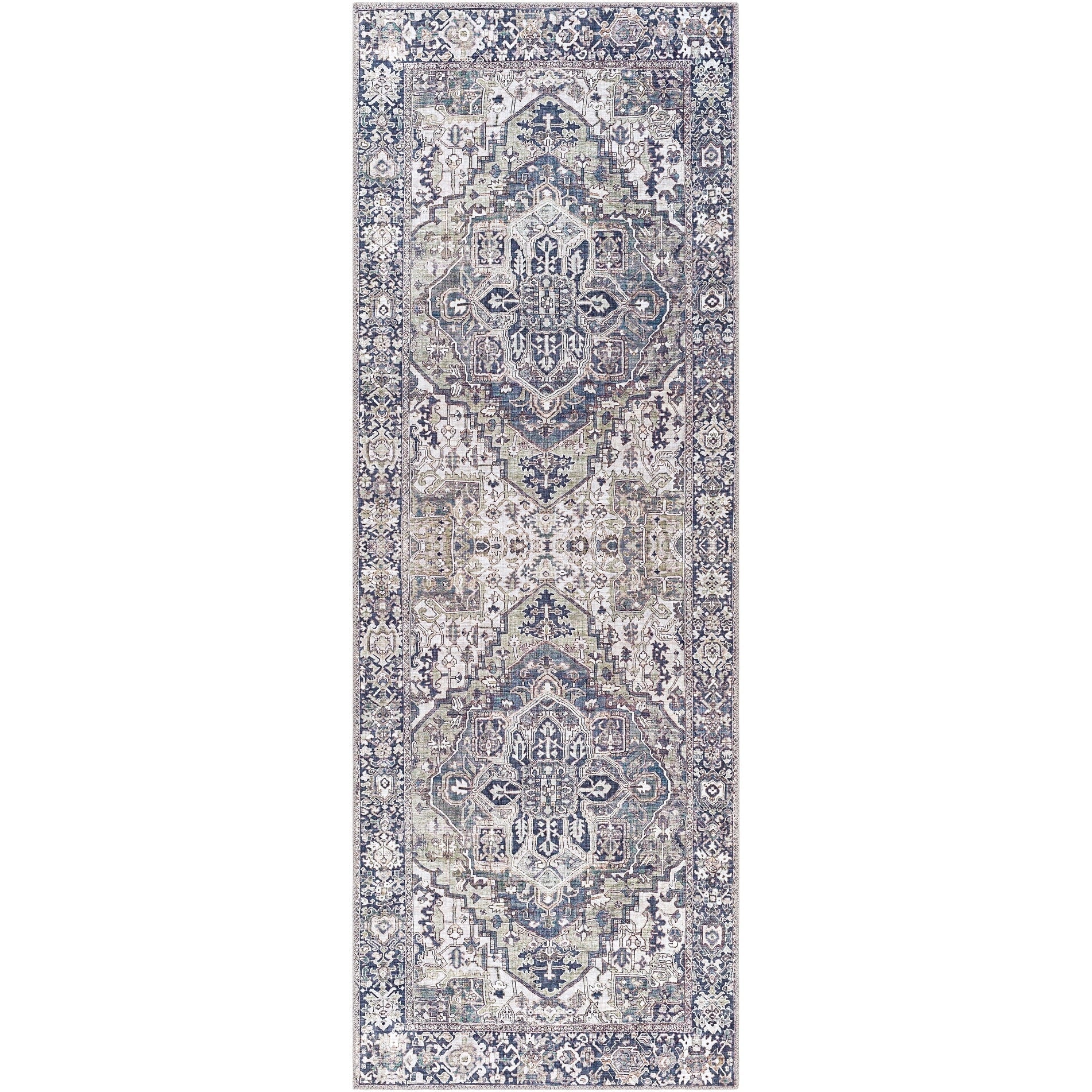 Tapis imprimé médaillon vintage Livabliss Adenia