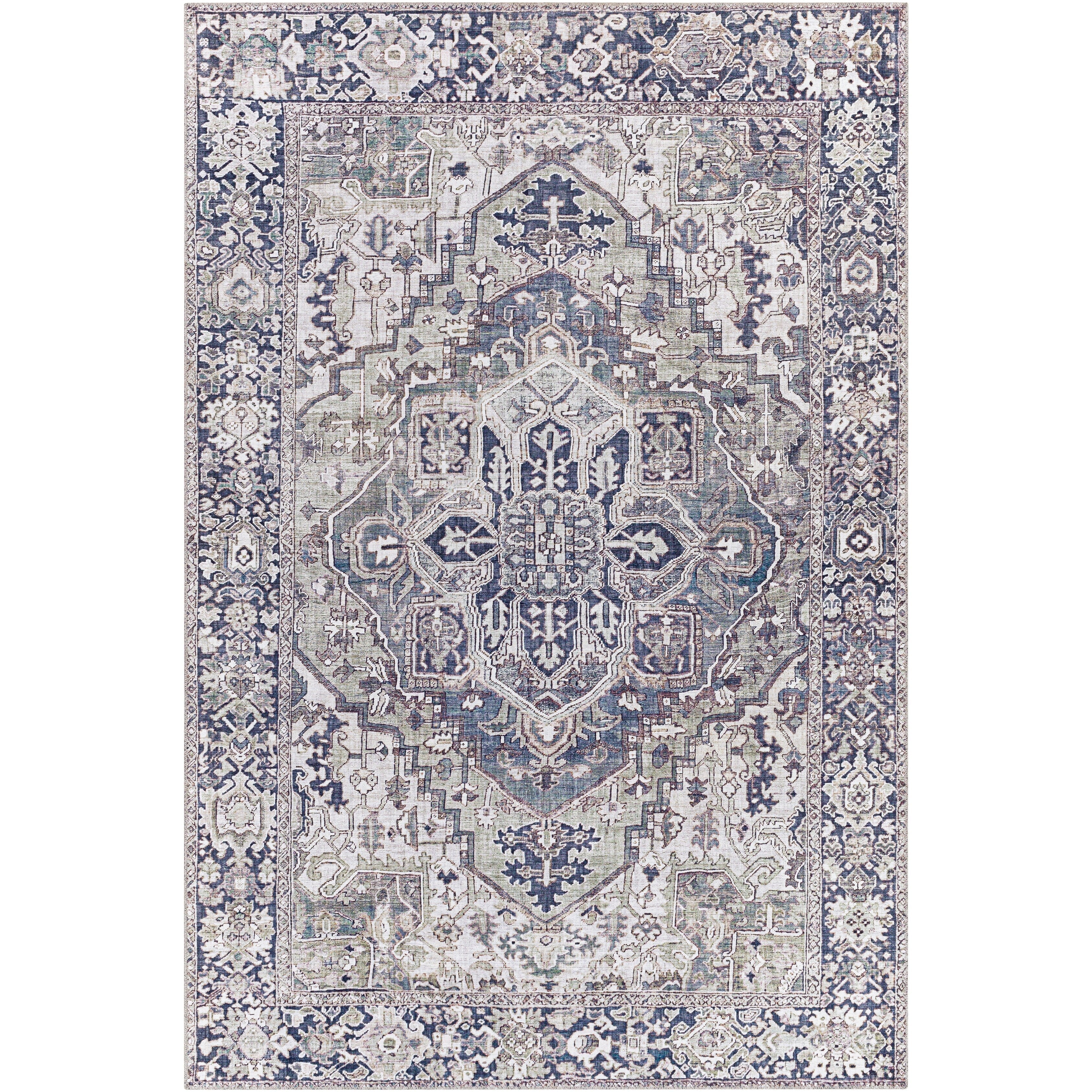 Tapis imprimé médaillon vintage Livabliss Adenia