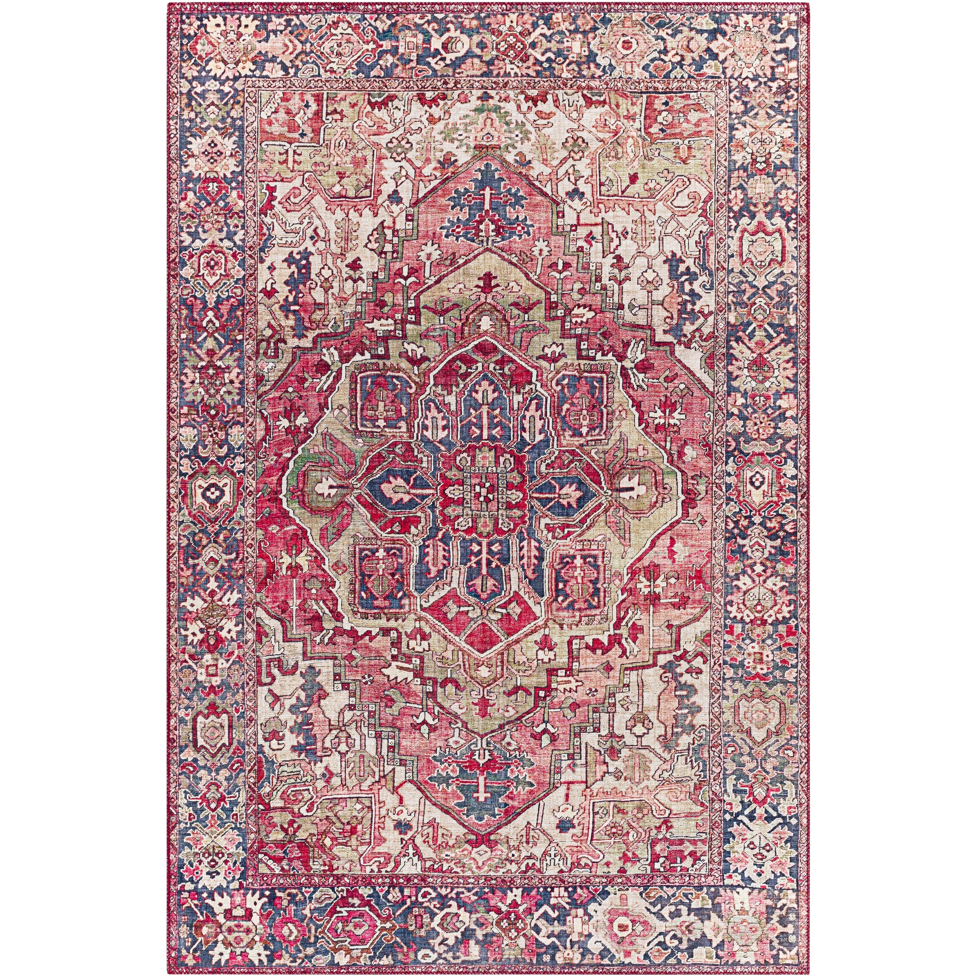 Tapis imprimé médaillon vintage Livabliss Adenia