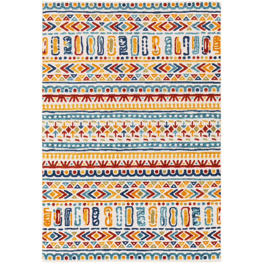 Tapis d'intérieur/extérieur Livabliss Aldine Vibrant Boho