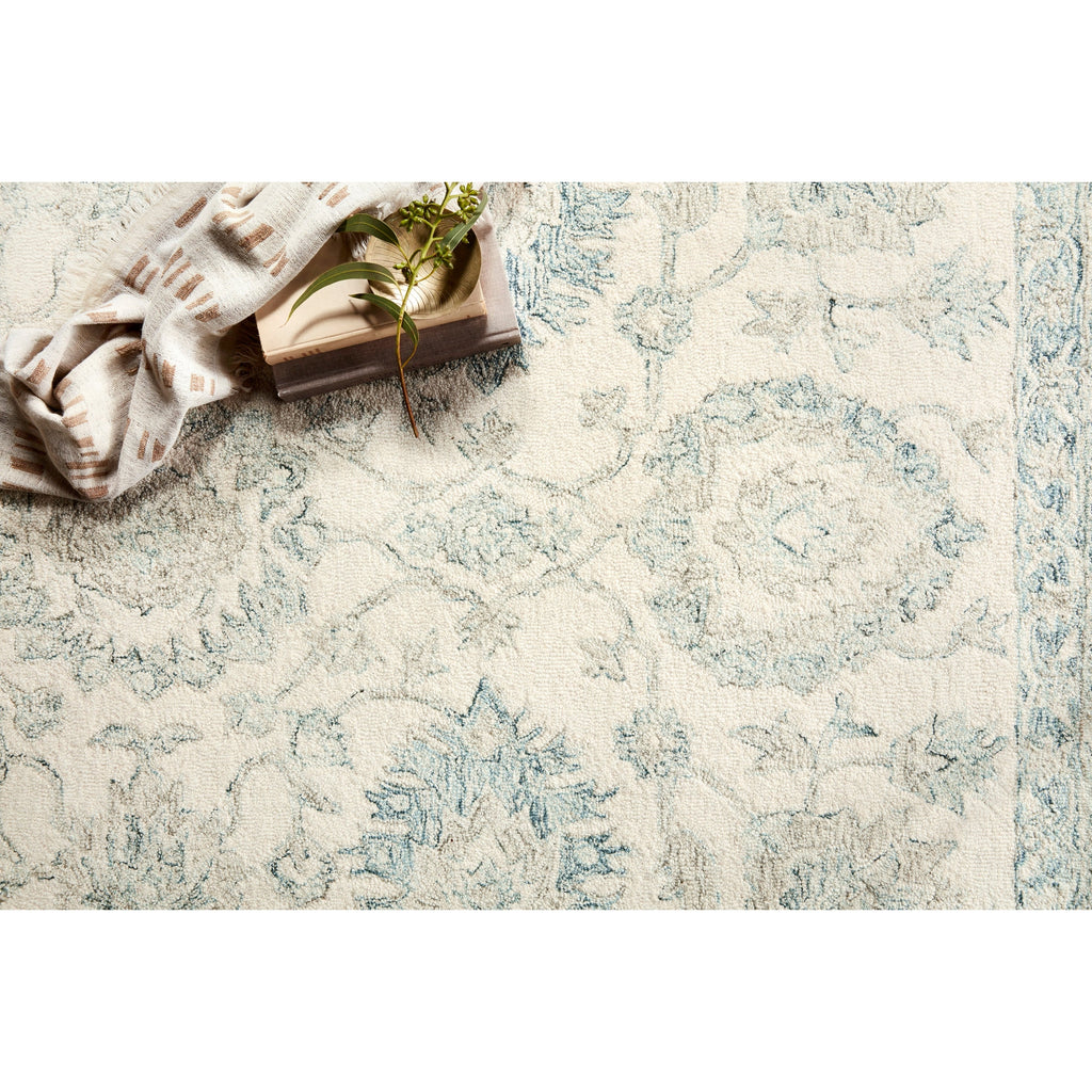 Tapis en laine noué à la main Alexander Home Annabelle Botanical Vineyard