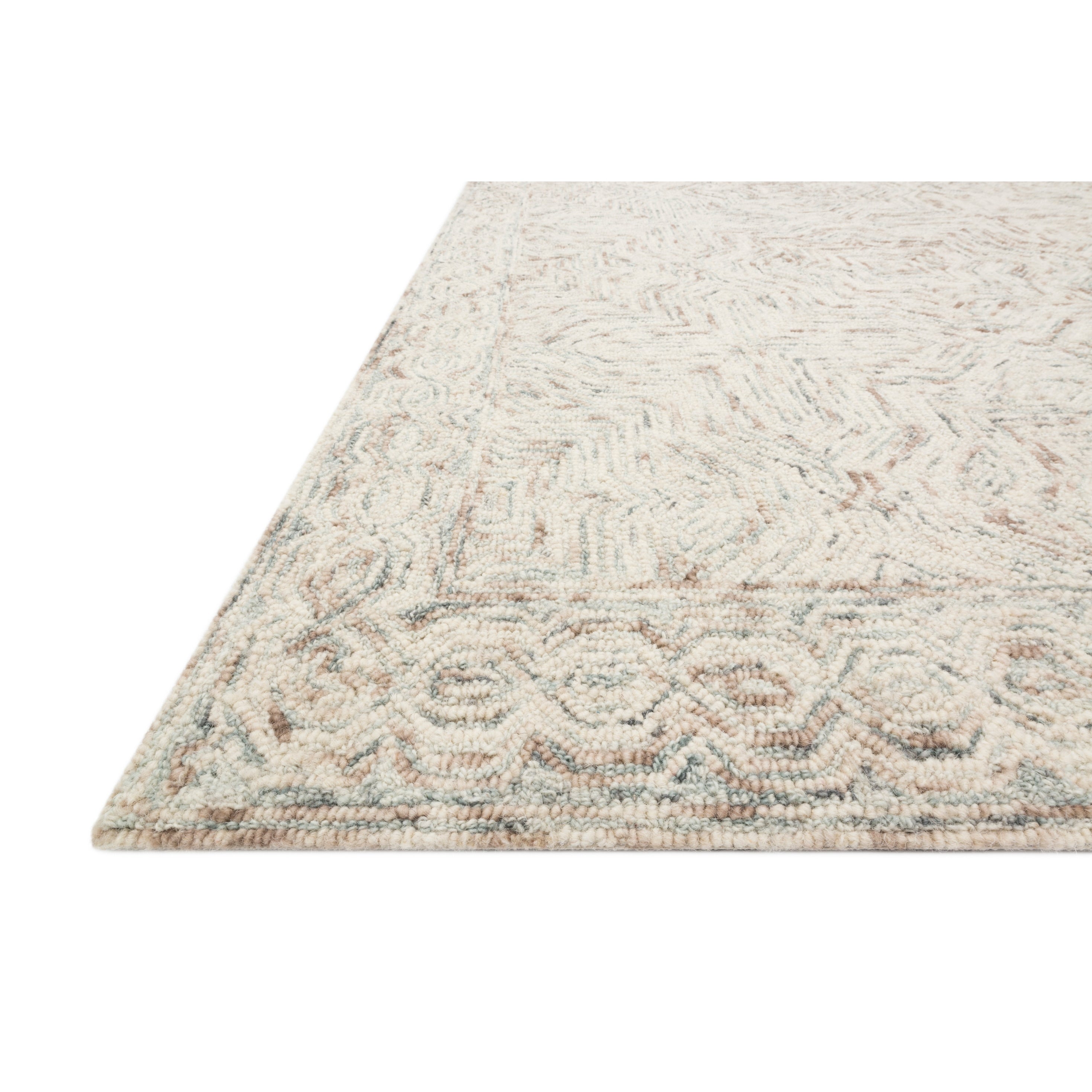 Tapis contemporain en laine Alexander Home Aspen Neutral, tufté à la main