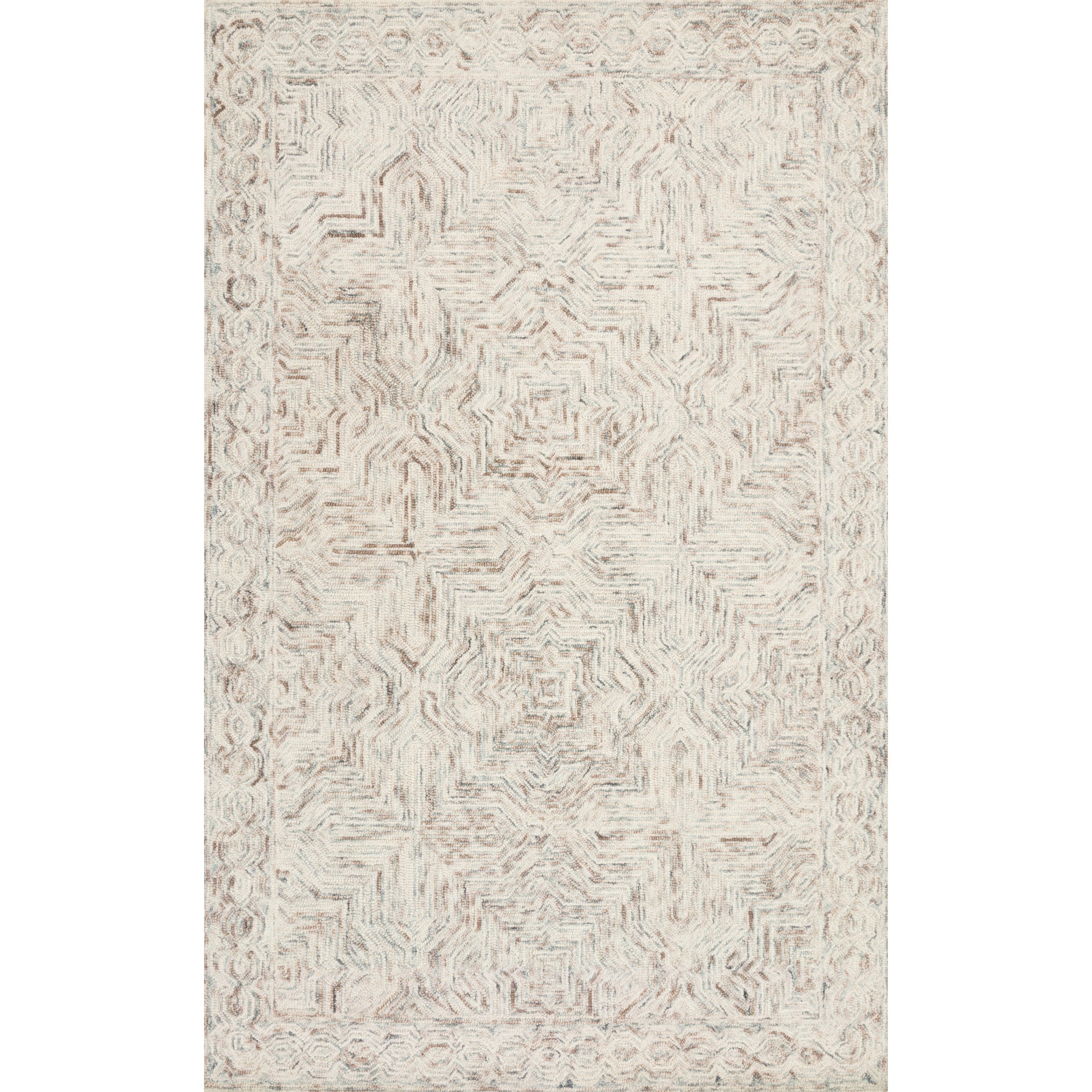 Tapis contemporain en laine Alexander Home Aspen Neutral, tufté à la main