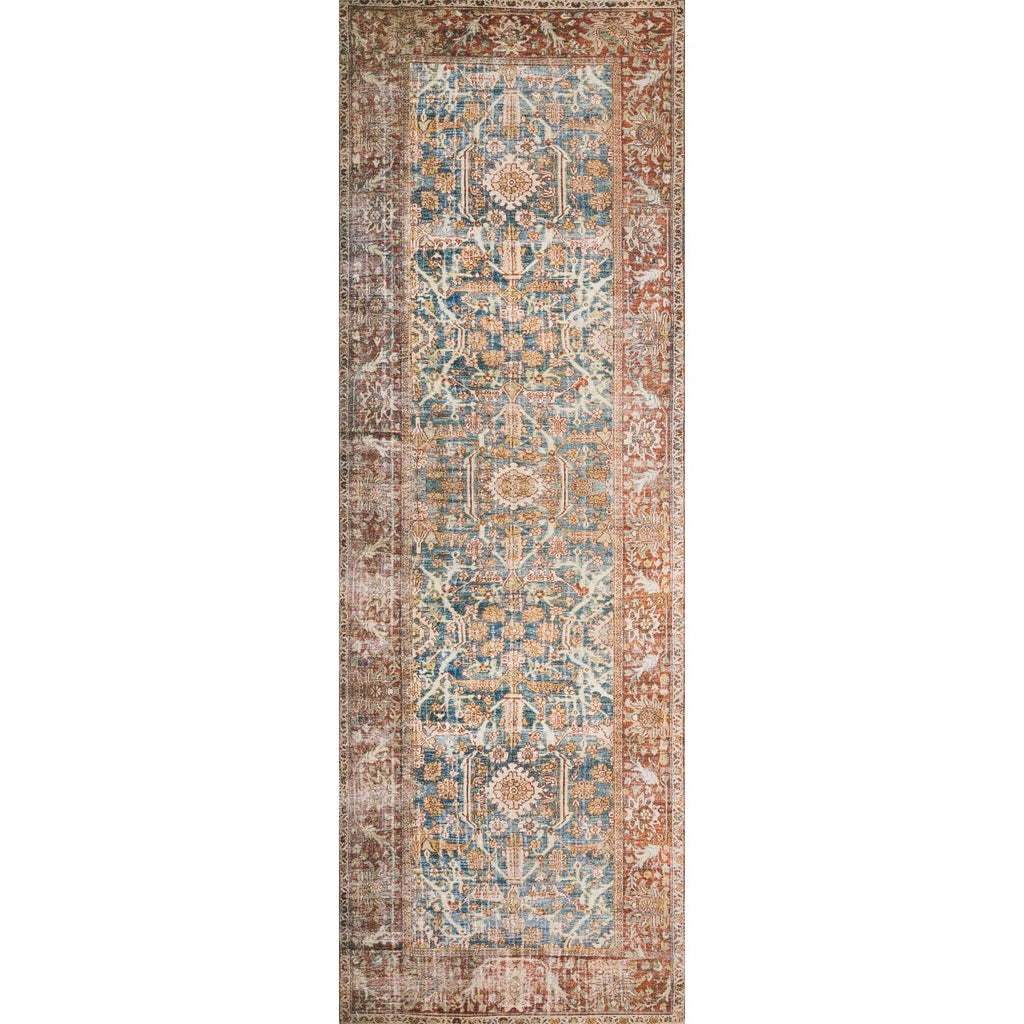 Tapis Alexander Home Isabelle Boho Vintage à motif botanique