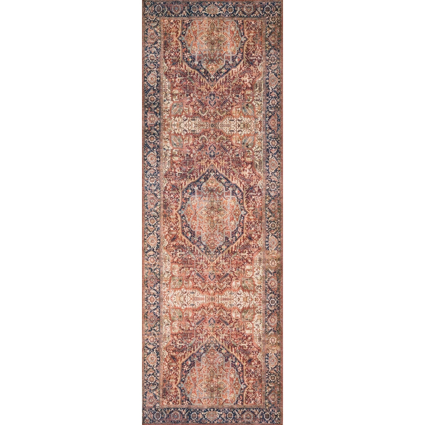 Tapis Alexander Home Isabelle style vintage traditionnel à bordure imprimée