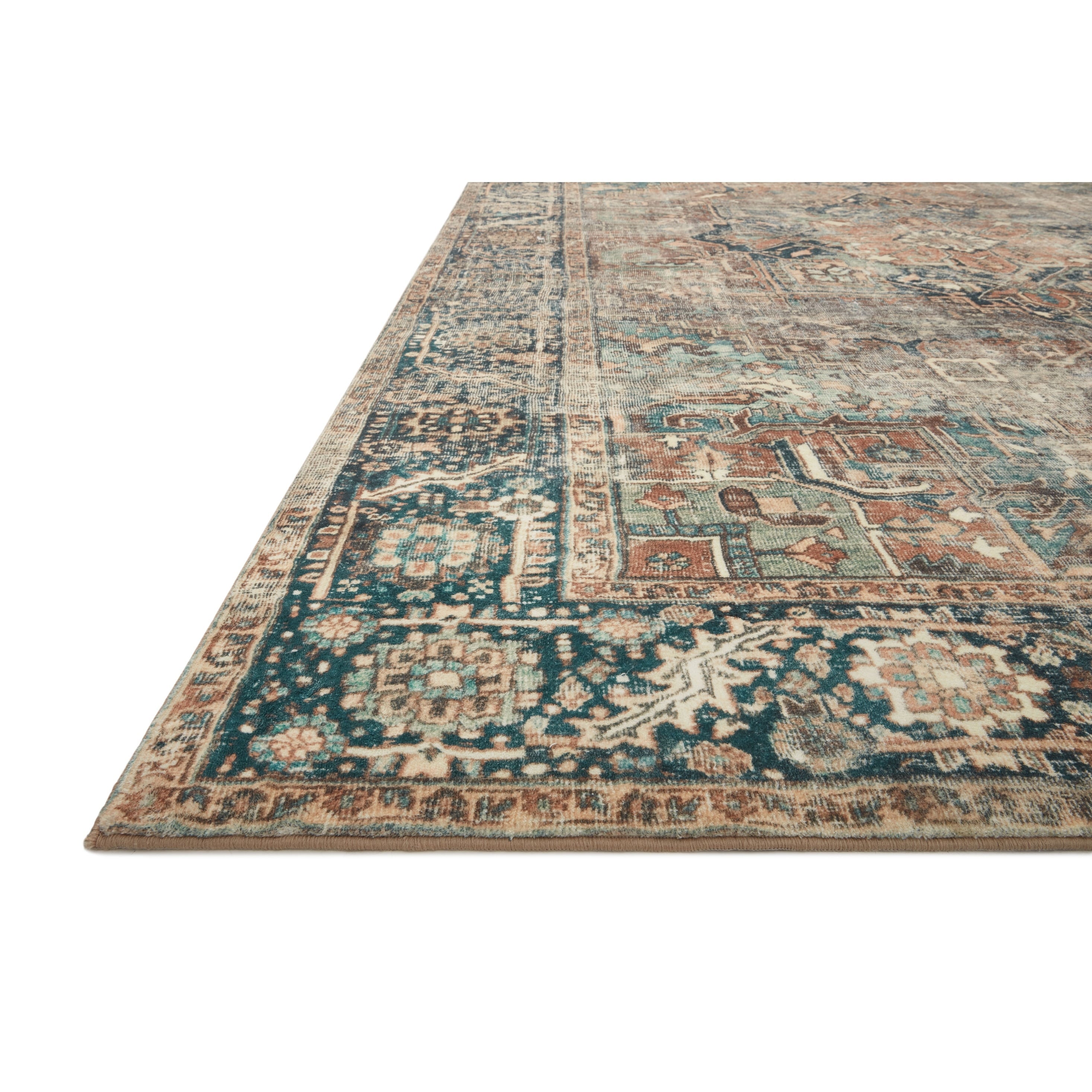 Tapis ultra moelleux Alexander Home Sara Boho Terracotta Medallion