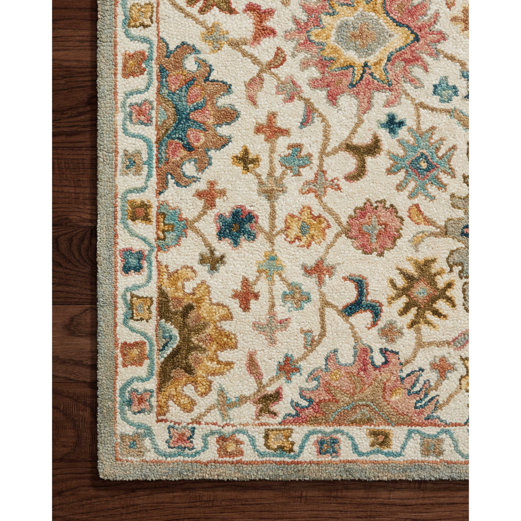 Tapis Alexander Home Megan Floral en laine 100 % tissé à la main