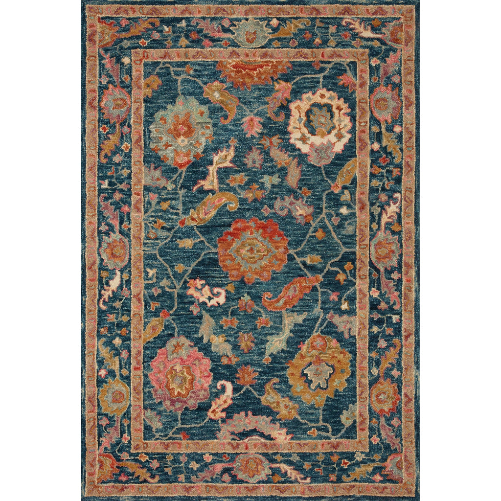 Tapis Alexander Home Megan Floral en laine 100 % tissé à la main