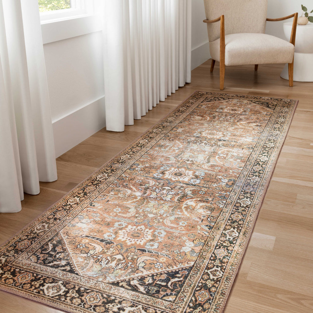 Tapis vintage imprimé botanique Alexander Home Sophia