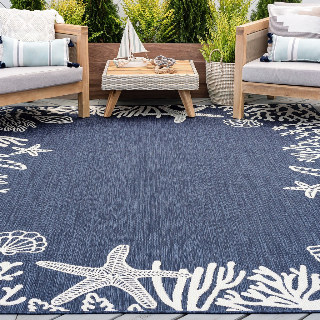Tapis d'intérieur/extérieur Exo Coastal Graphic Print