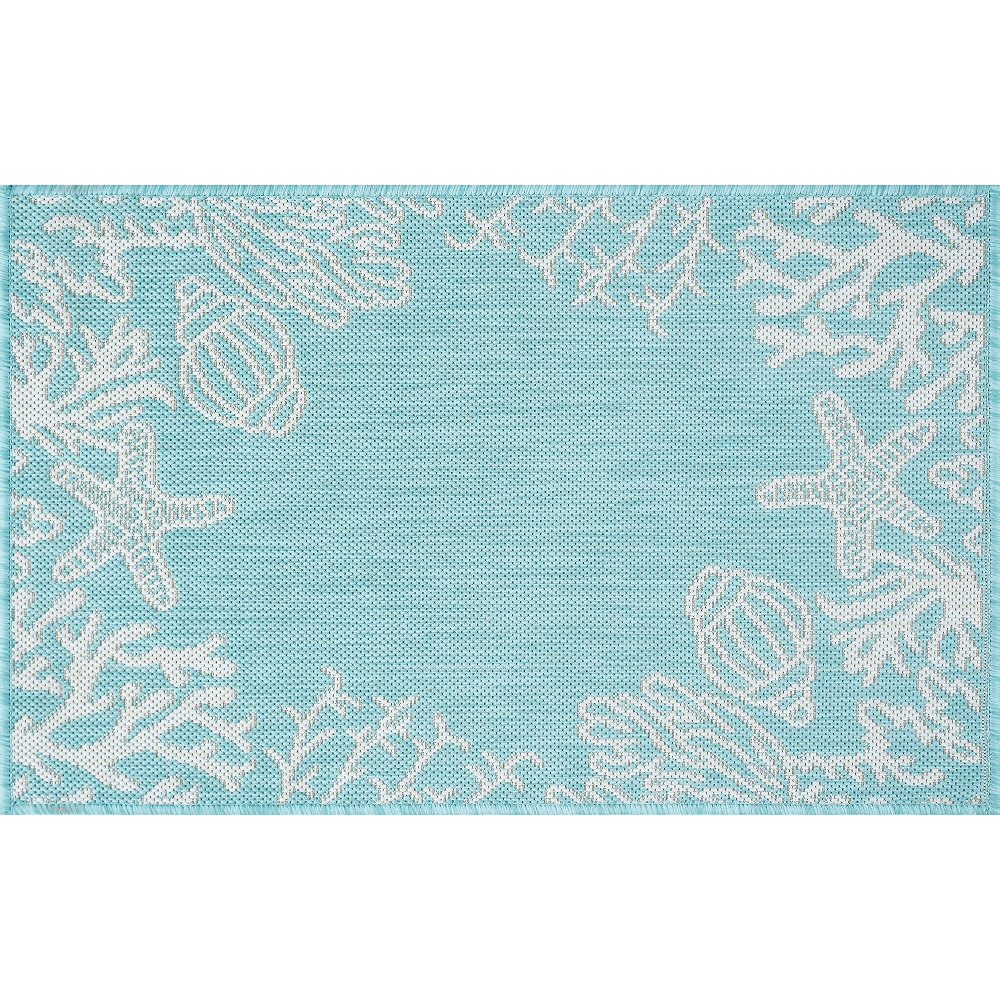 Tapis d'intérieur/extérieur Exo Coastal Graphic Print