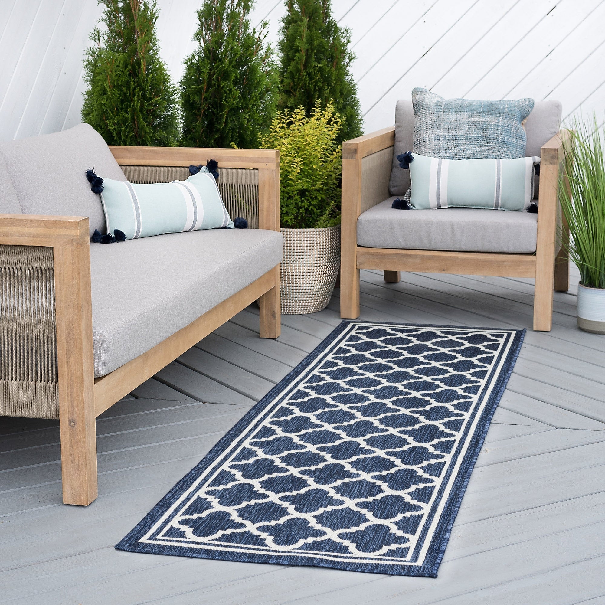 Tapis d'intérieur/extérieur Exo Coastal Geometric