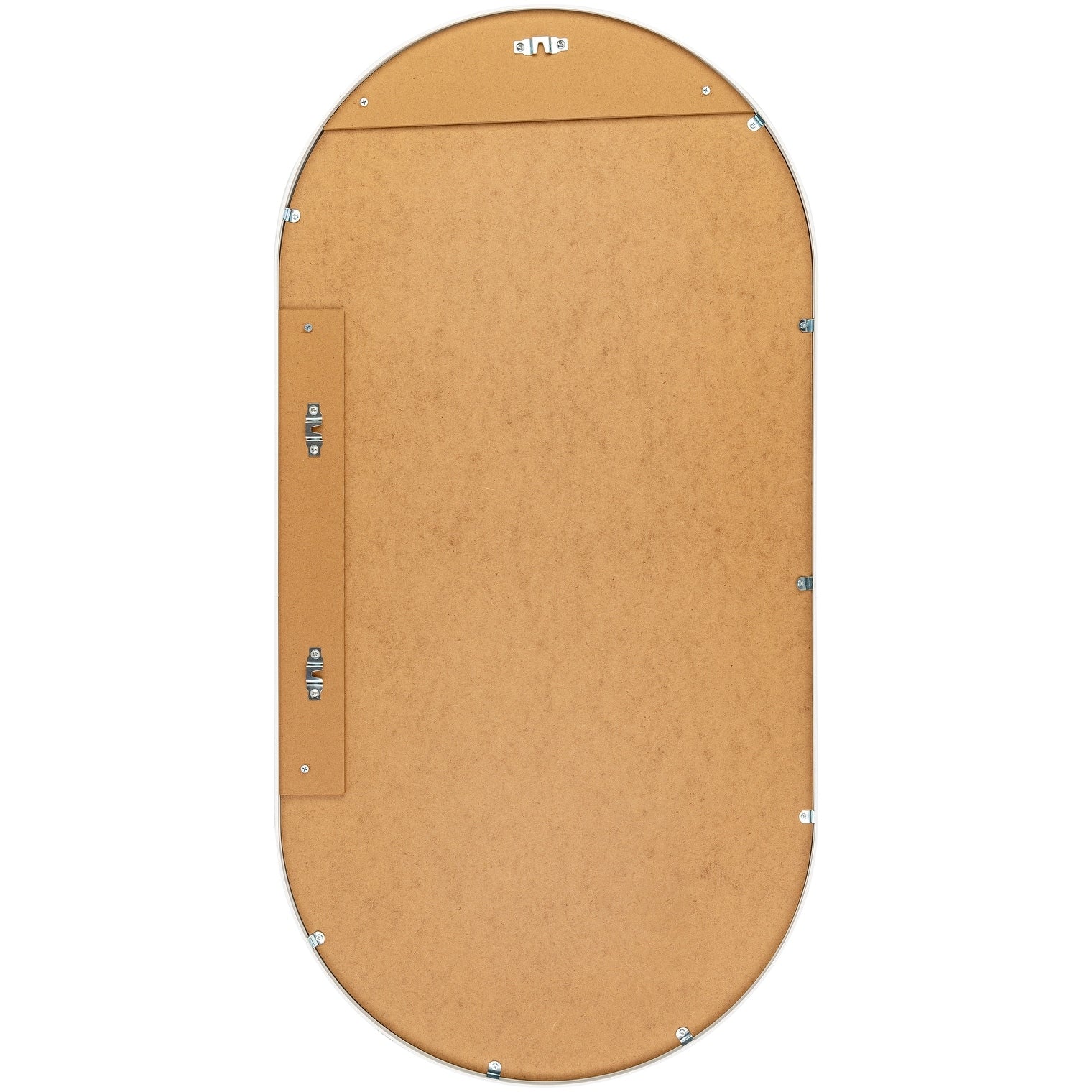 Livabliss Aranya Modern Aluminum Oval Pill-Shaped Accent Mirror