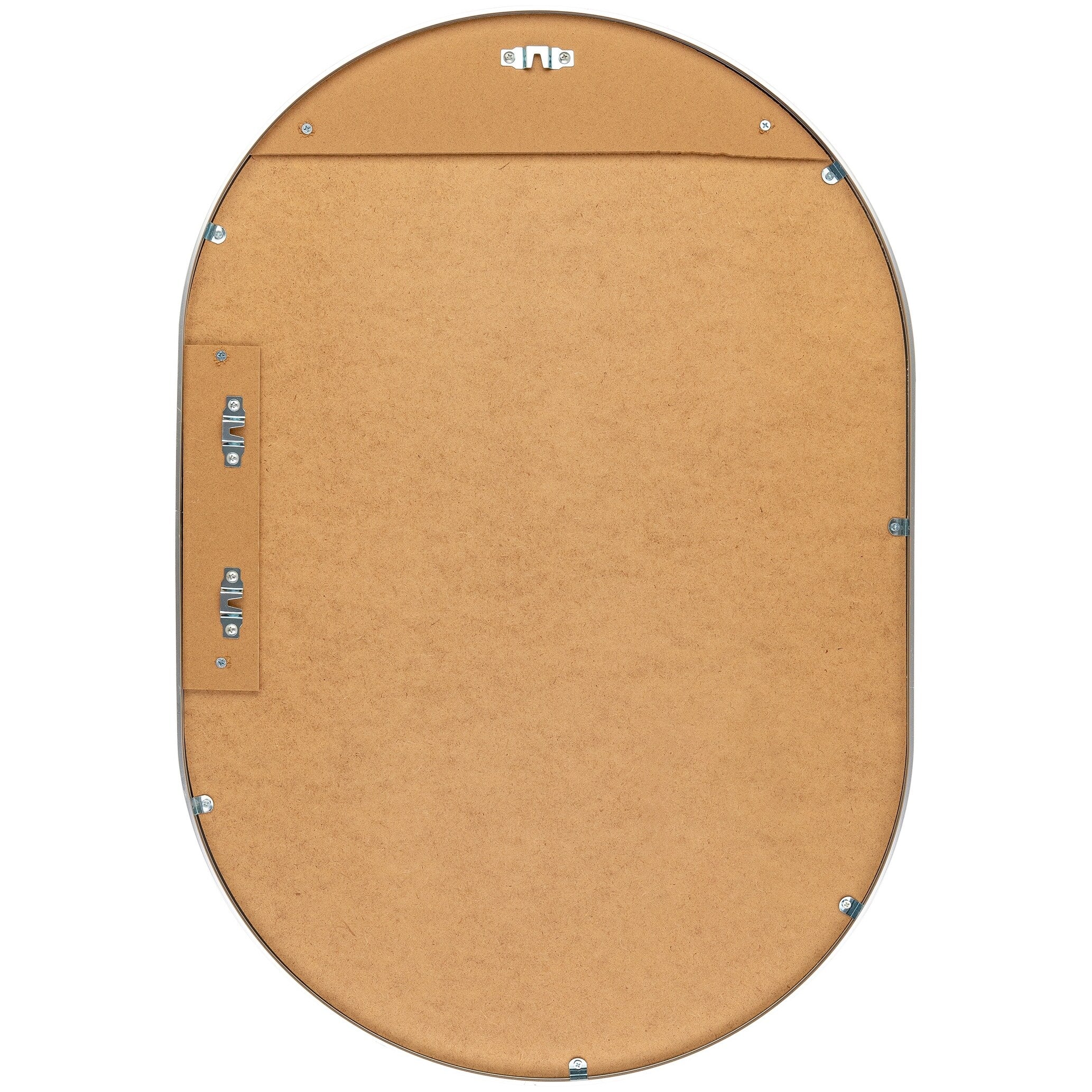 Livabliss Aranya Modern Aluminum Oval Pill-Shaped Accent Mirror